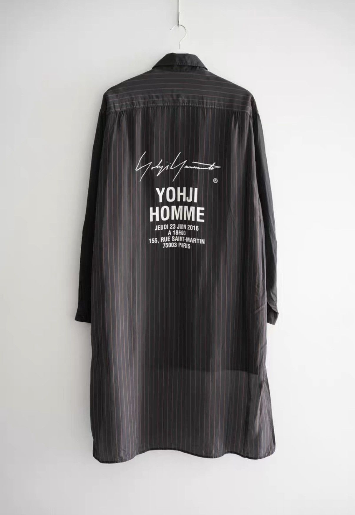 Yohji Yamamoto Yohji Yamamoto 18ss Stripe Staff Shirt 2501