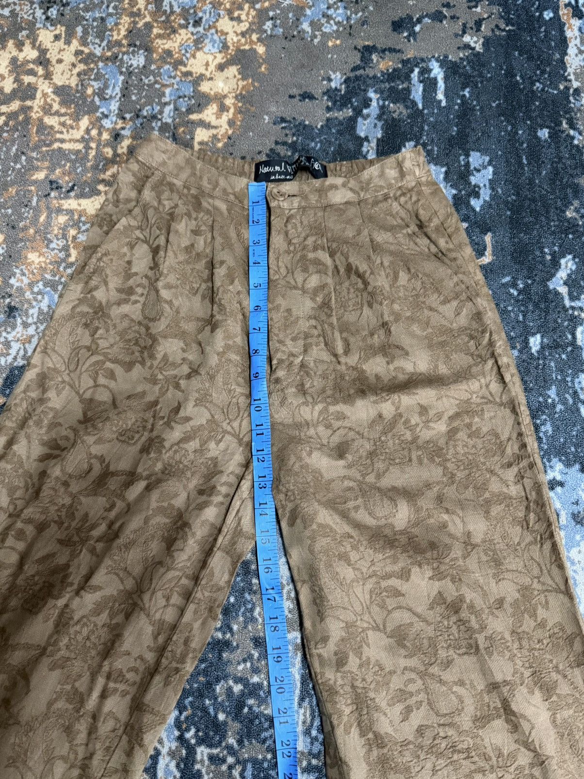 GOA Natural Vintage Goa Velvet Flower Flare Size 28" / US 6 / IT 42 - 16 Thumbnail