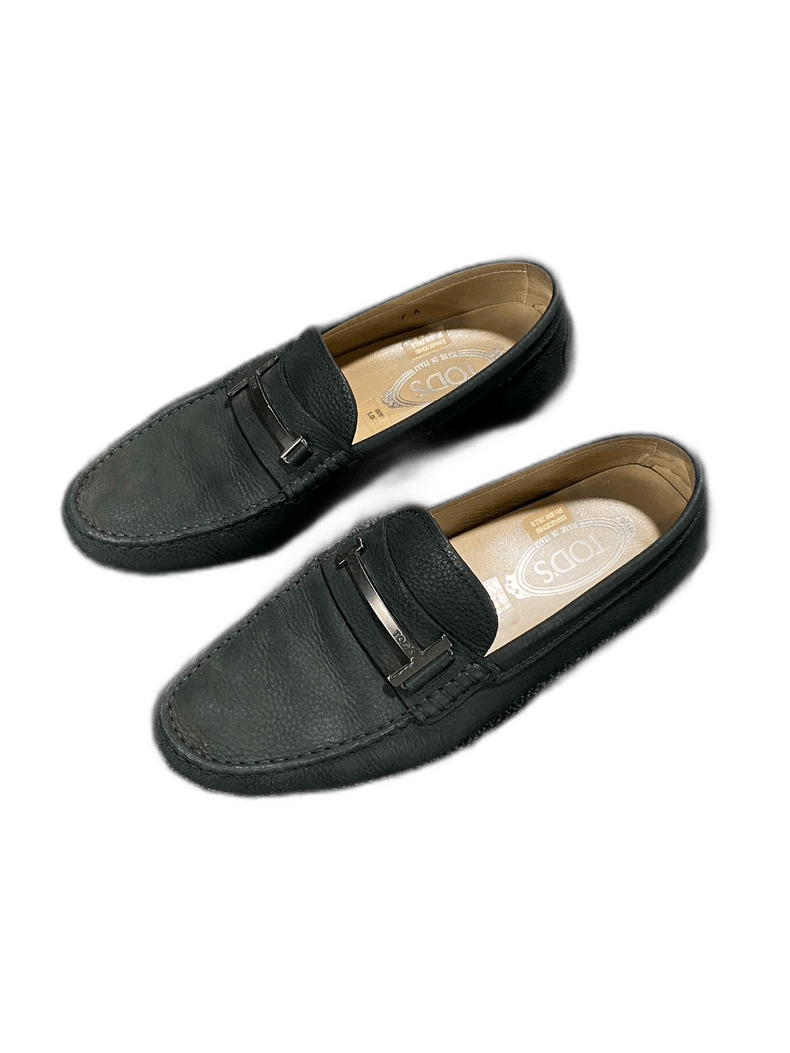 Tod's Tod's Leather Loafers with Metal Logo-yf Size US 10 / EU 43 - 1 Thumbnail