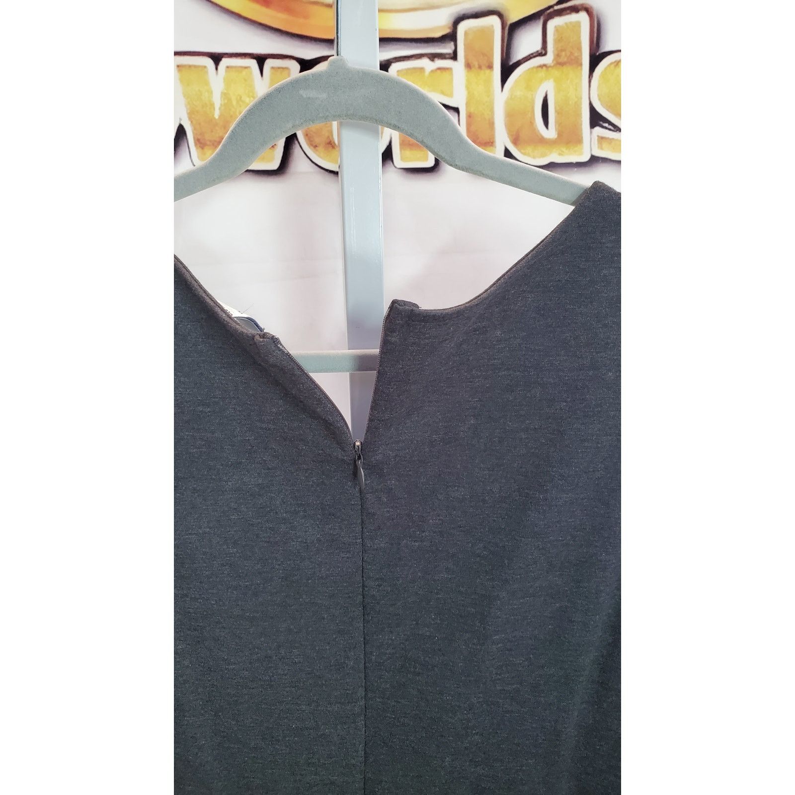 Old Navy Old Navy Dark Gray Sleeveless Zip Back Dress NWT XXL Petite Size XXL / US 16-18 / IT 52-54 - 5 Thumbnail