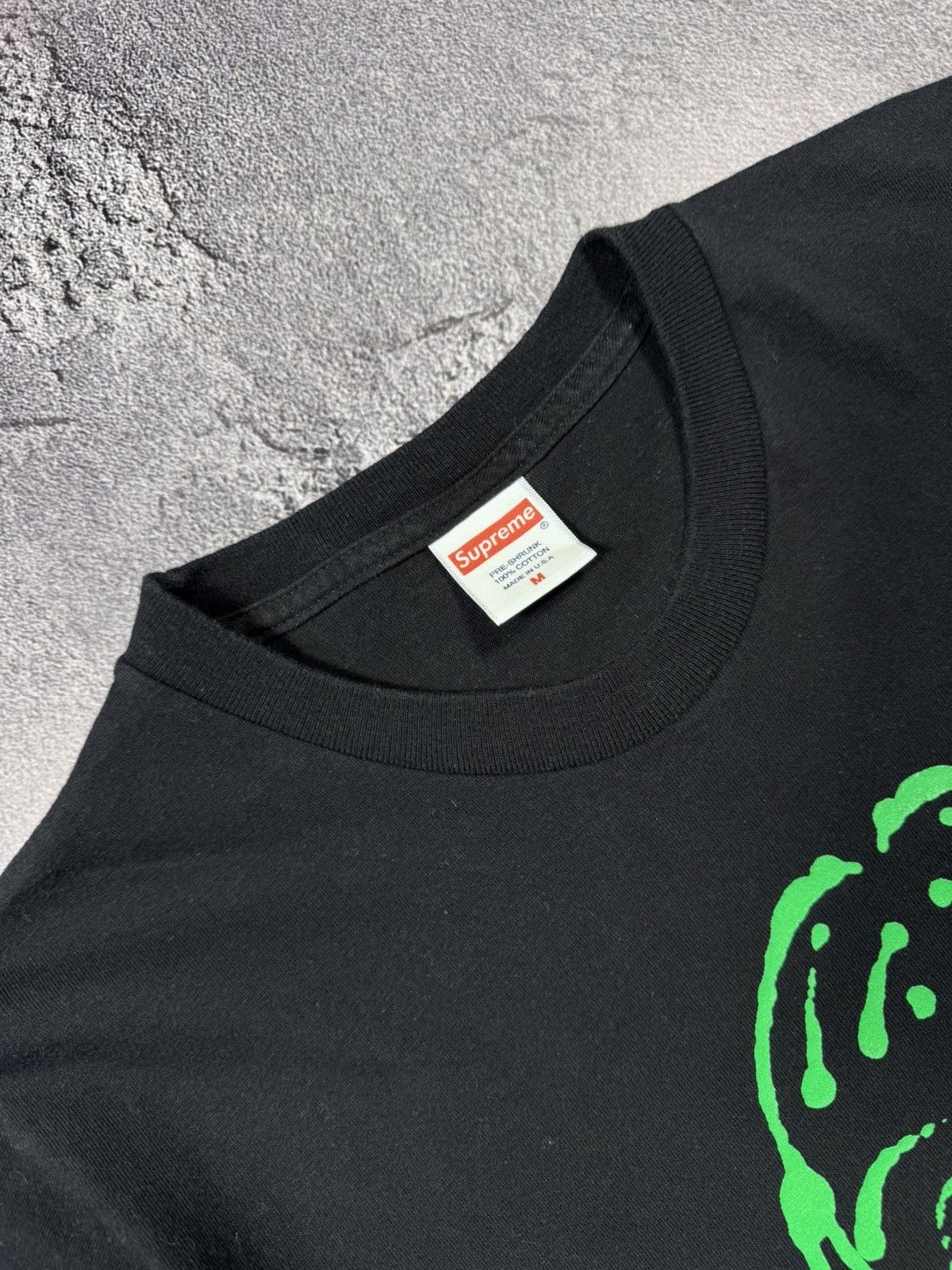 Supreme Supreme Scream Tee — Black/Neon Green Size US M / EU 48-50 / 2 - 3 Thumbnail