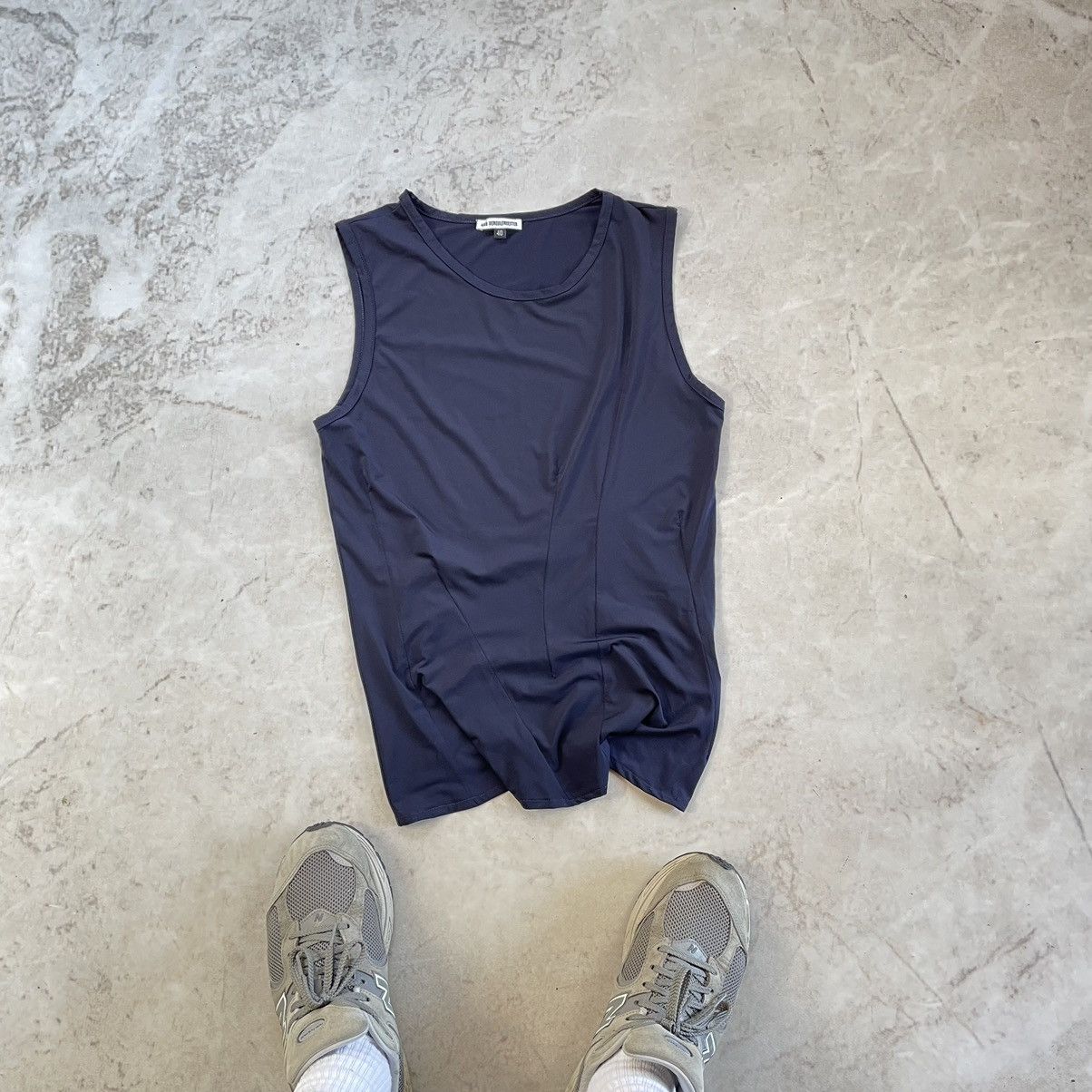Ann Demeulemeester Ann Demeulemeester Navy Blue Perfect Tank Top Blouse Size S / US 4 / IT 40 - 2 Thumbnail