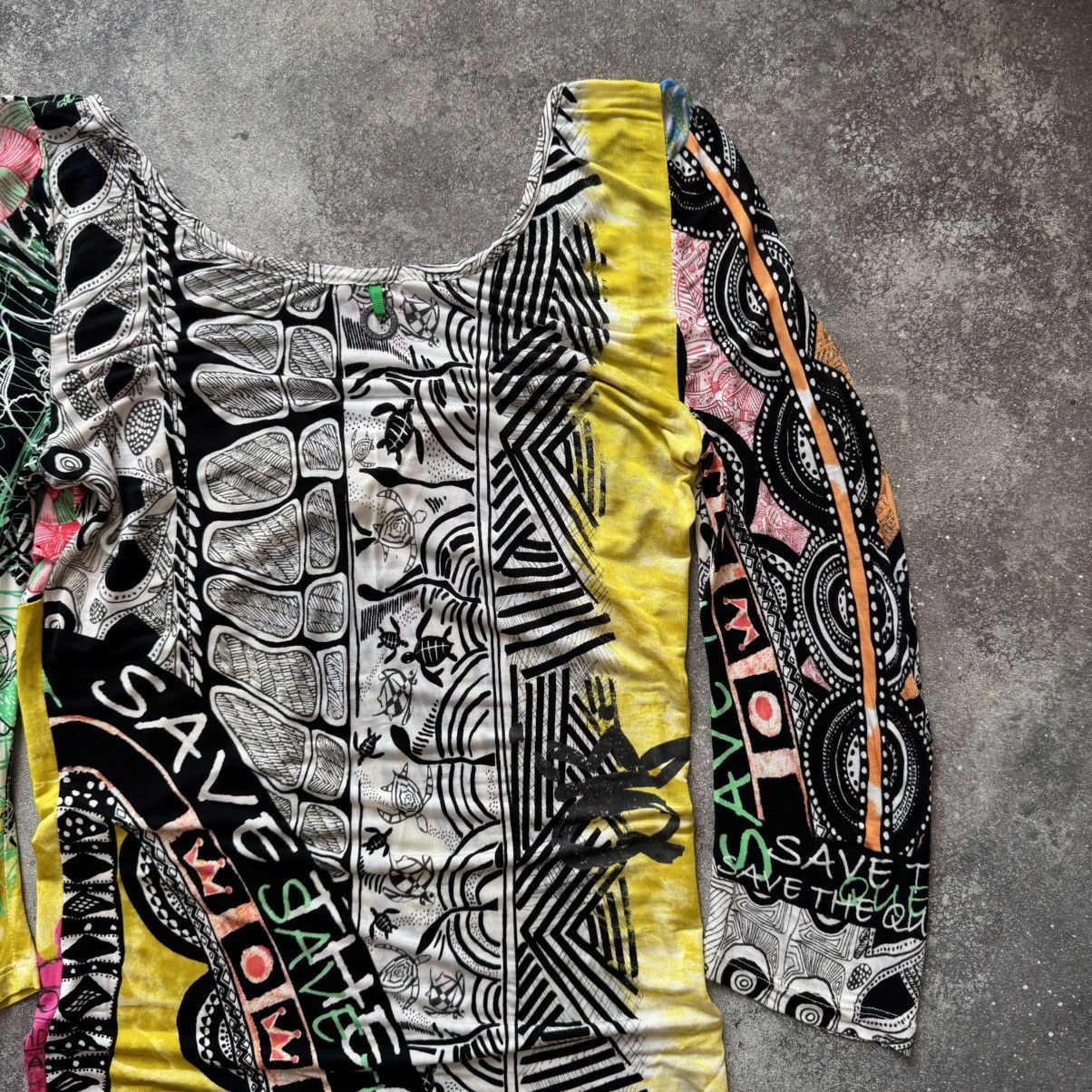 20471120 Save the Queen Y2K Crazy Multicolour Mesh Blouse Size L / US 10 / IT 46 - 11 Thumbnail
