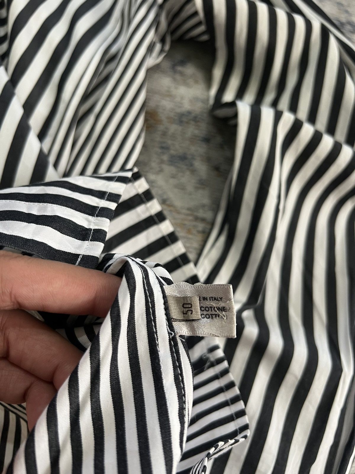 Bottega Veneta Bottega Veneta Stripped Oversized Shirt Size US M / EU 48-50 / 2 - 6 Thumbnail