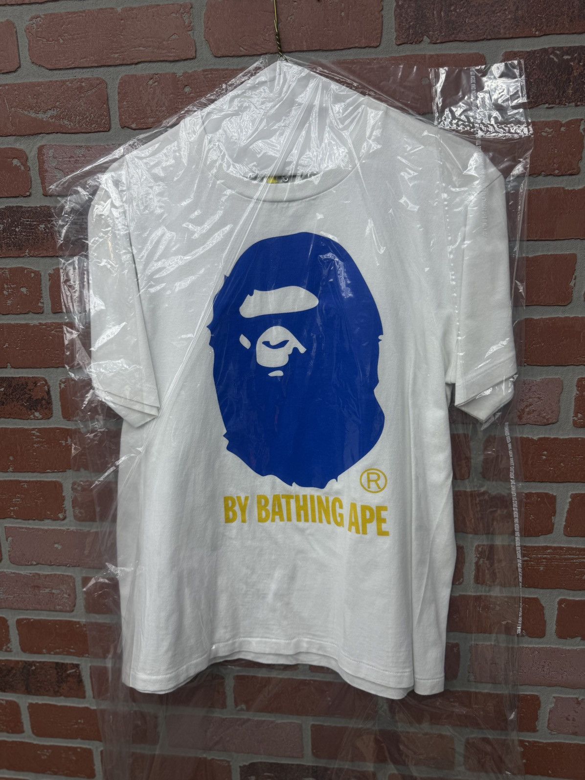 Bape Bape Ape Blue Yellow Head Tee Size M 🧼 Size US M / EU 48-50 / 2 - 4 Thumbnail