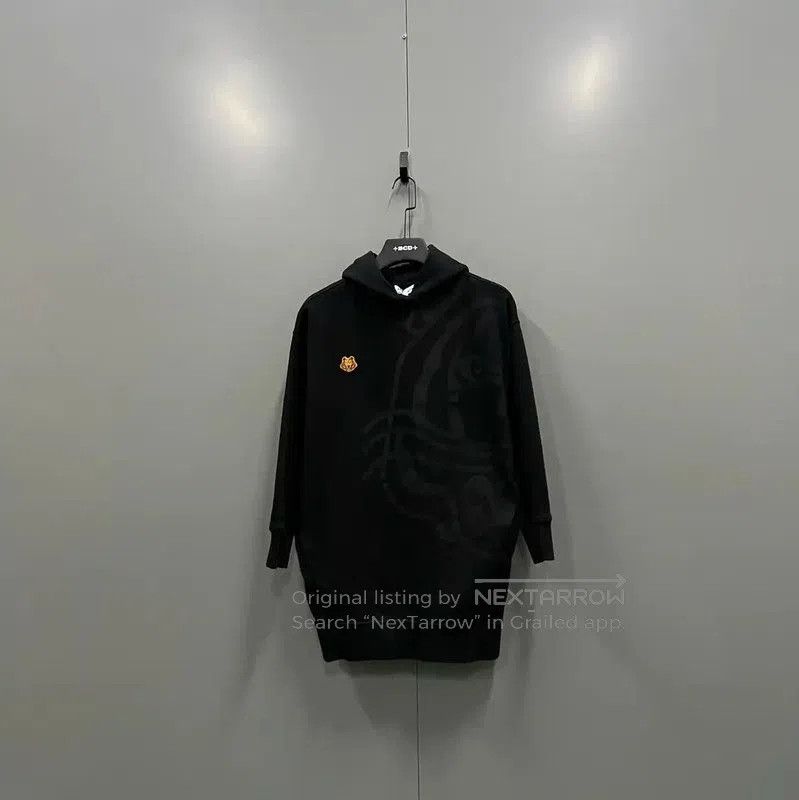Kenzo KENZO Black Cotton Logo Long Sleeve Dress . Size XS / US 0-2 / IT 36-38 - 1 Thumbnail
