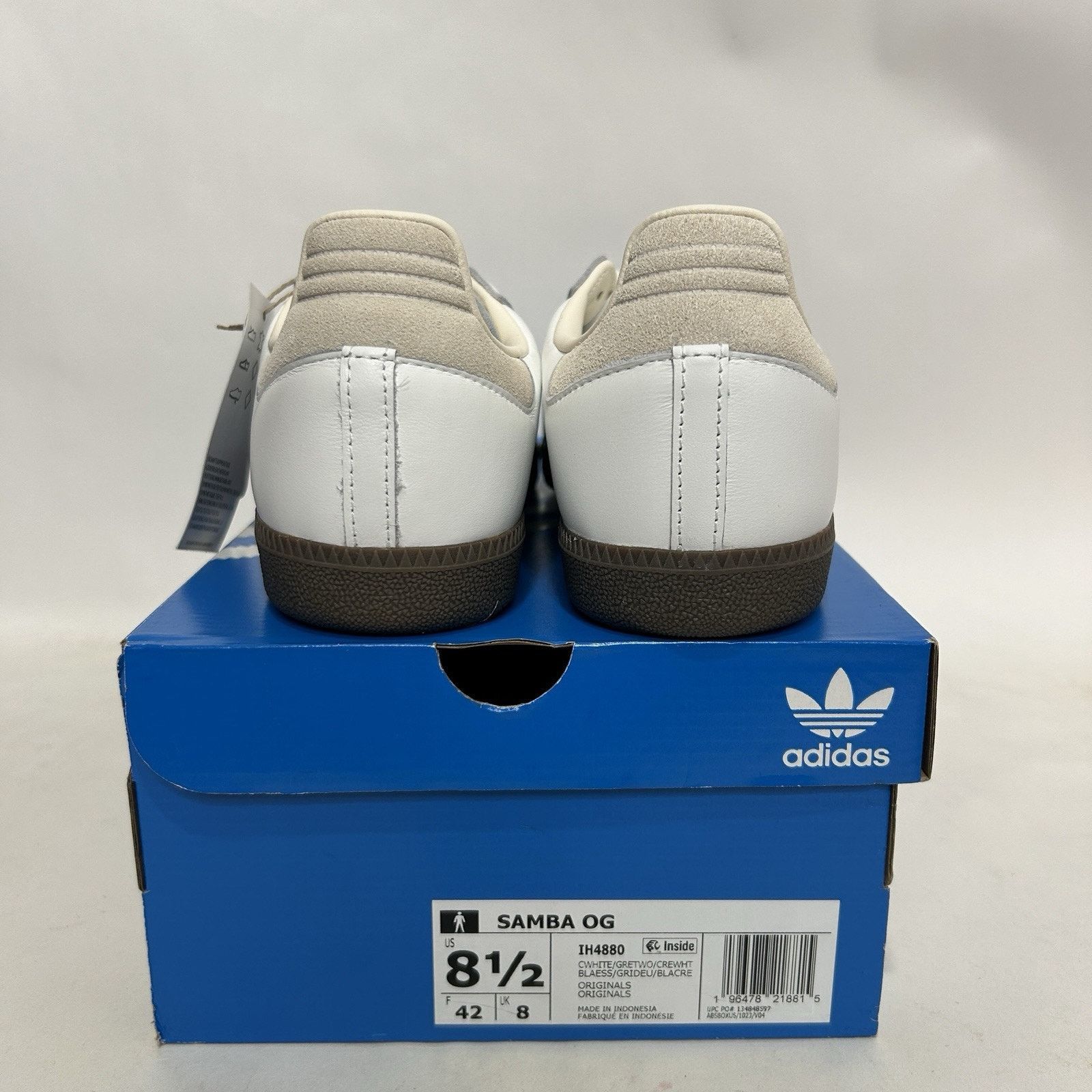 Adidas Adidas Samba OG “White Grey Cream” Size US 8.5 / EU 41-42 - 4 Thumbnail