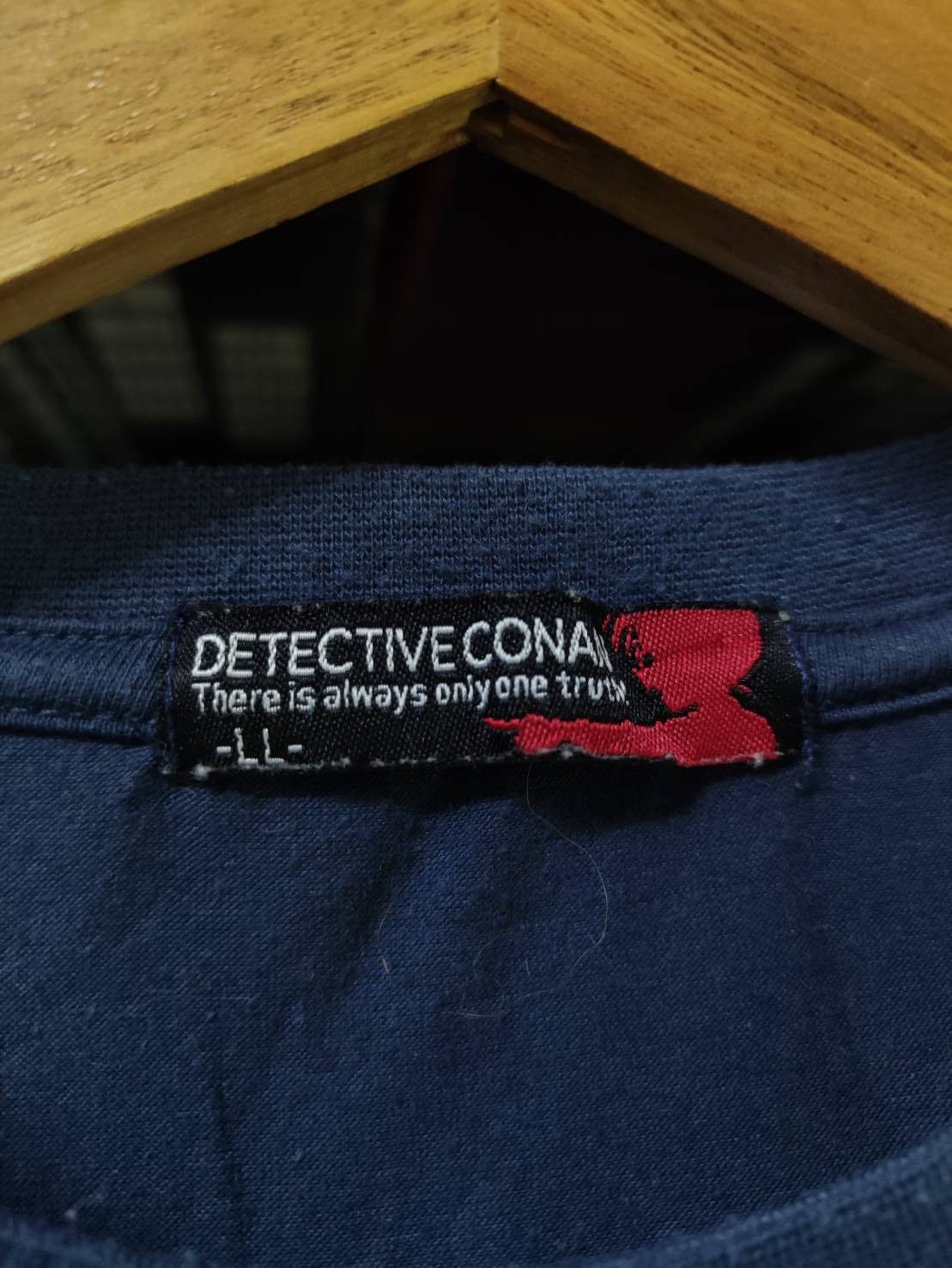 Anime Vtg 00's Detective Conan "There Is Always Only One Truth!" Size US L / EU 52-54 / 3 - 6 Thumbnail