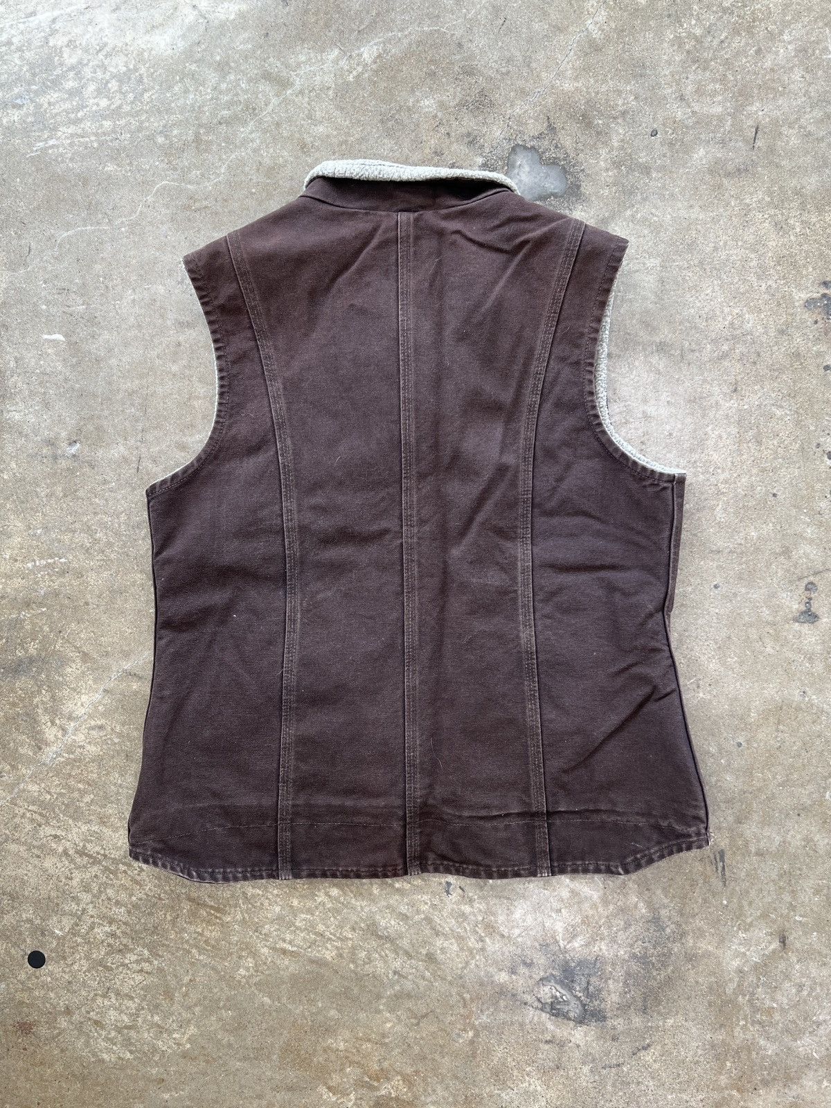Carhartt 90s Carhartt Sherpa Vest W Large Size L / US 10 / IT 46 - 4 Thumbnail