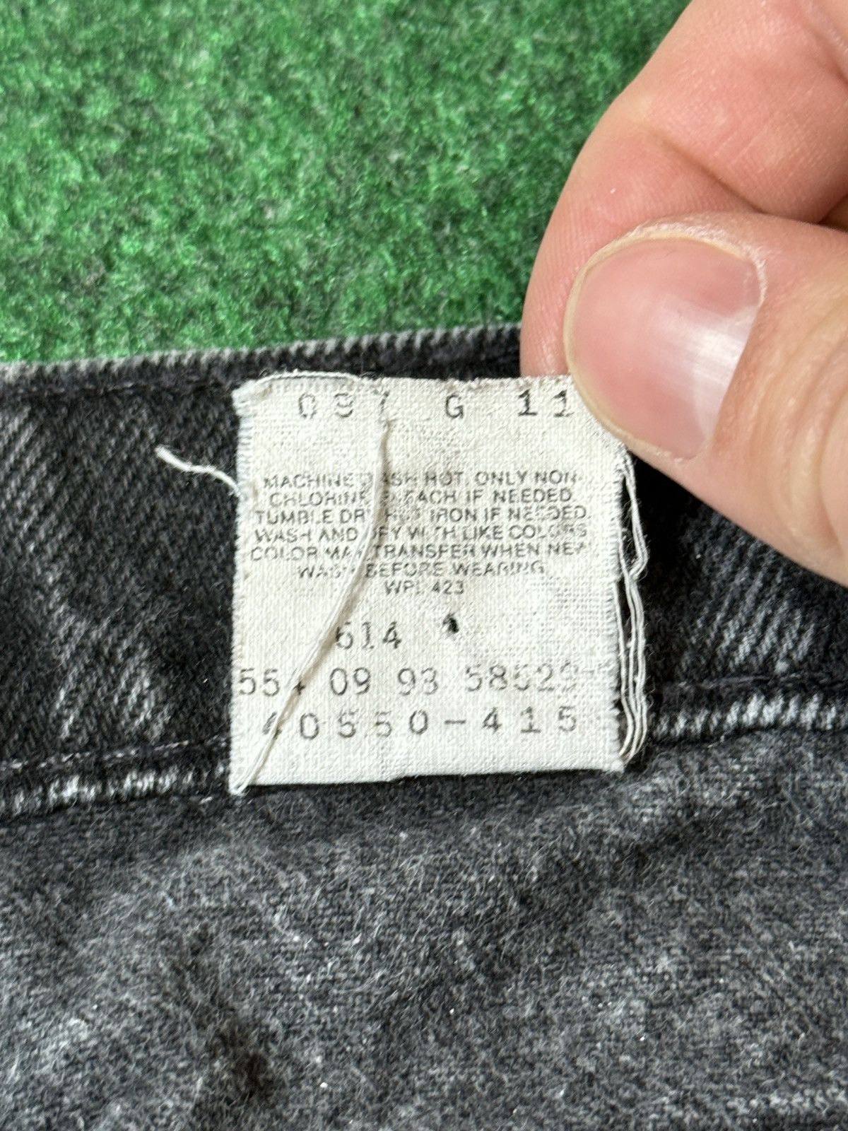 Levi's Vintage Clothing × Vintage Vintage 90s Levi’s 550 Orange Tab Relaxed Dark Wash Jeans Size US 36 / EU 52 - 5 Thumbnail