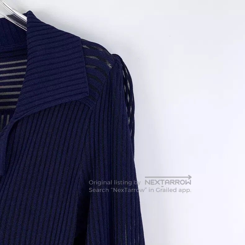 Fendi Fendi Dark Blue Collar Double Breasted Long Sleeve Knitted Size XS / US 0-2 / IT 36-38 - 3 Thumbnail