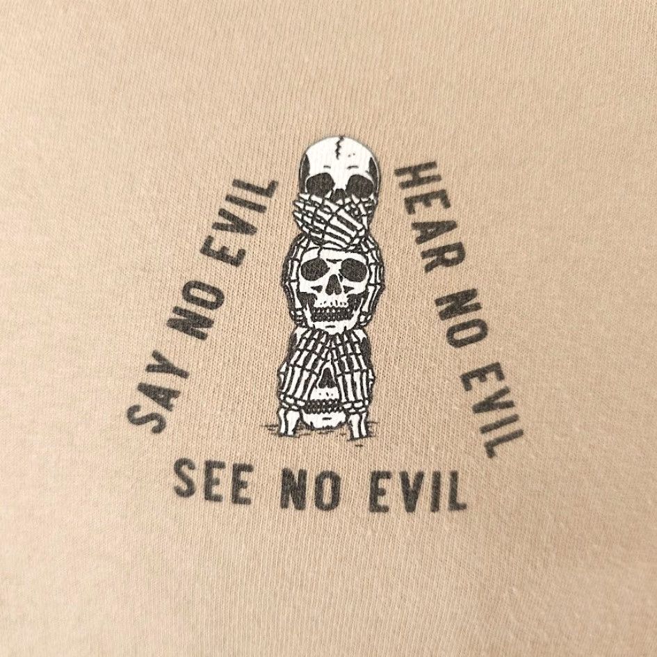 Vintage Last Call Co See No Evil T Shirt Mens S Beige Skull Skate Surf 2010-2019 Vintage No Size US S / EU 44-46 / 1 - 3 Thumbnail