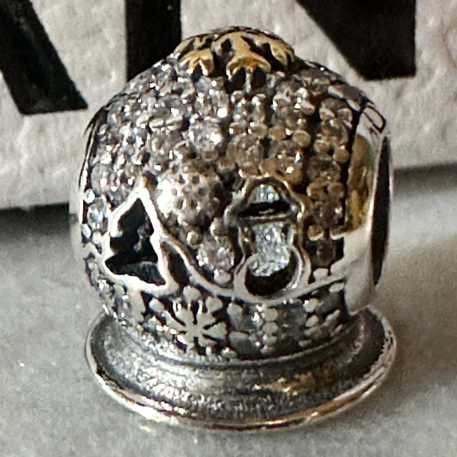 pandora Authentic Pandora 2015 Dazzling Snow Globe Good Friday Charm Size ONE SIZE - 1 Thumbnail