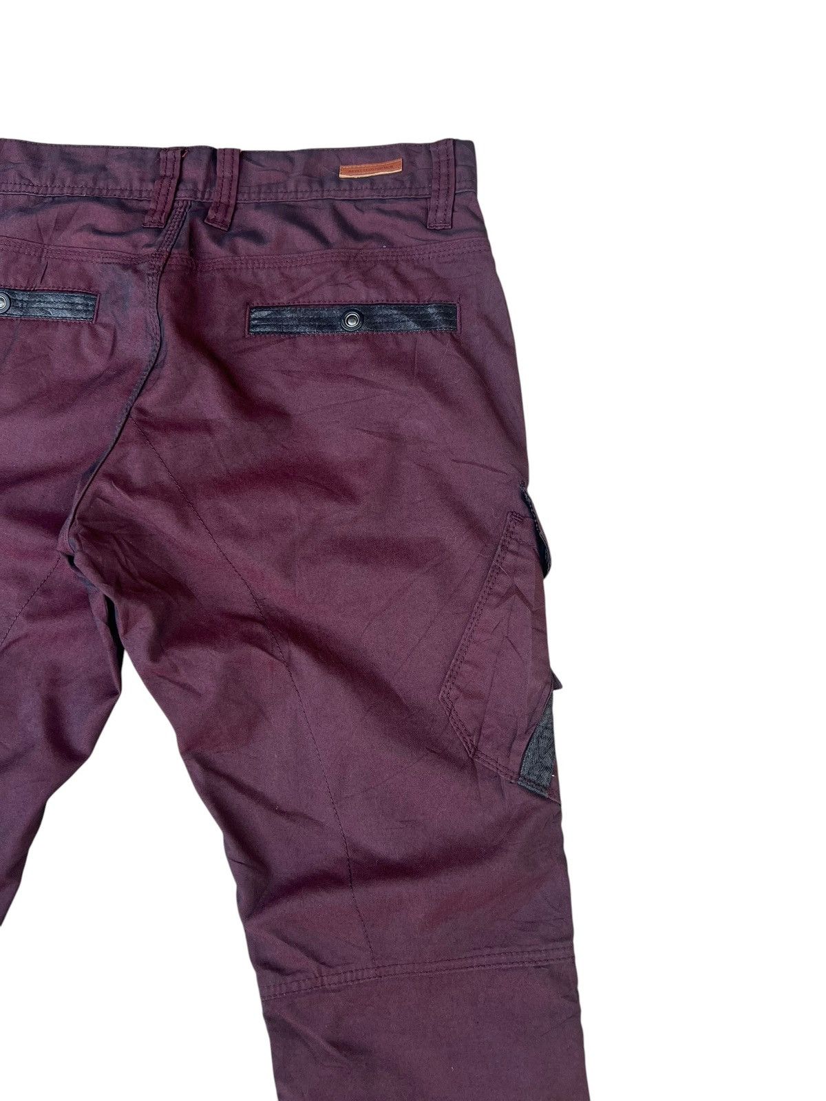 Nicole Club Nicole Club Japan Dark Maroon Cargo Flare Trouser Pant Size US 30 / EU 46 - 16 Thumbnail