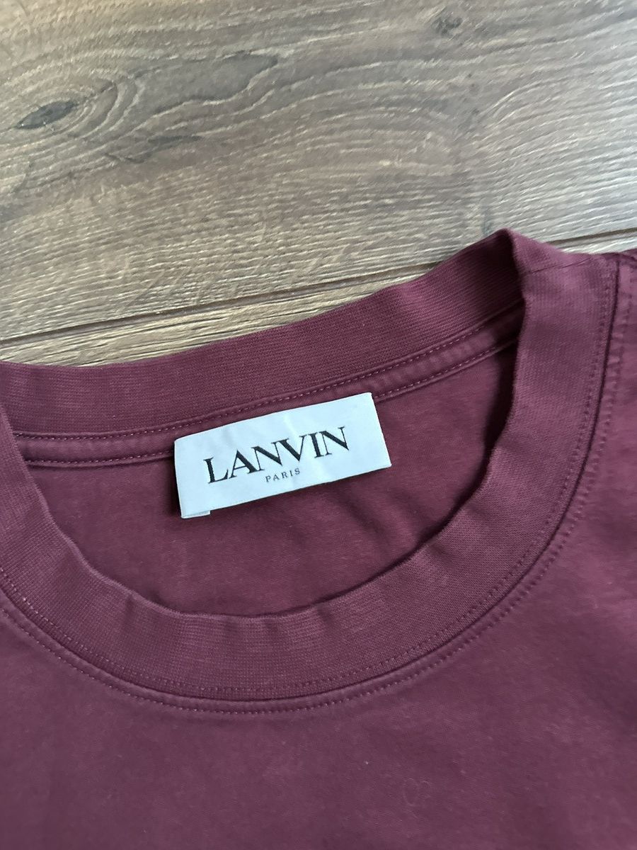 Lanvin Lanvin Logo Shirt Maroon Size US S / EU 44-46 / 1 - 4 Thumbnail
