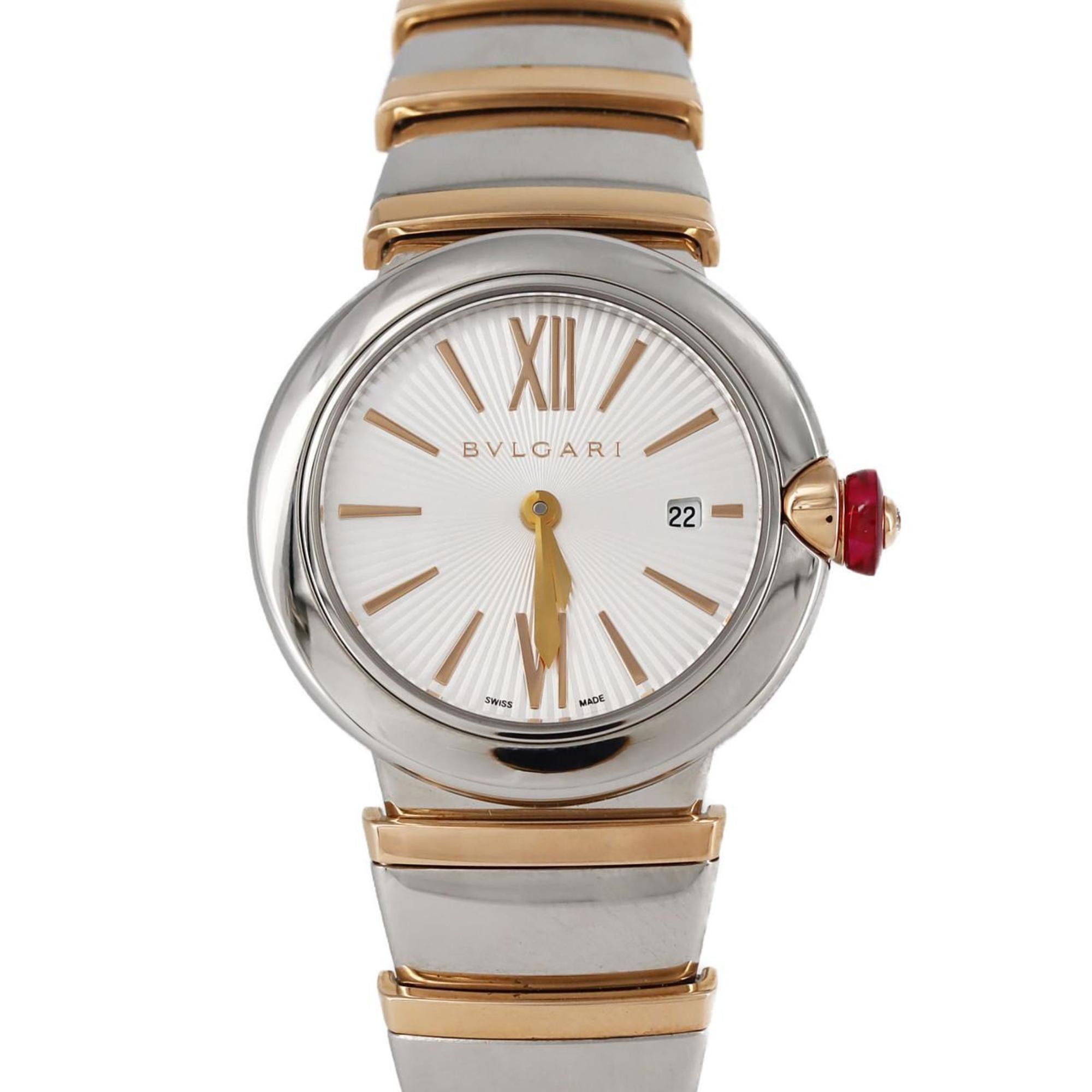 Bvlgari Bvlgari Lucea PG Combi LUP28SG LU28C6SSPGD SSxPG Wristwatch Quartz Size ONE SIZE - 1 Thumbnail