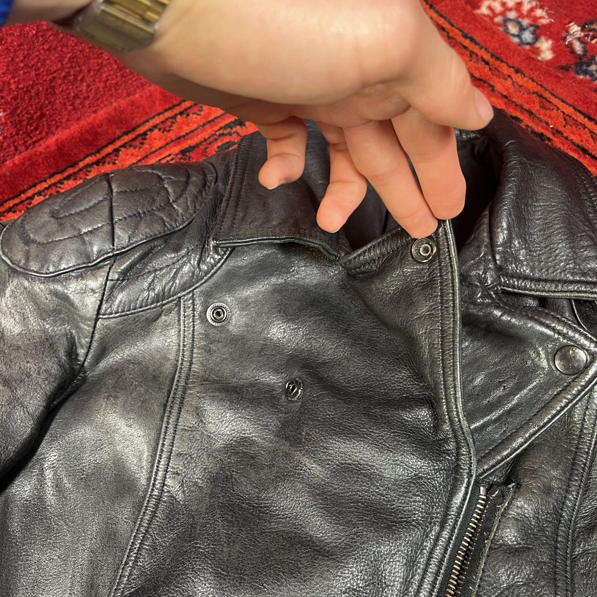 Acne Studios ACNE STUDIOS JEANS Leather Biker Jacket CLARE Shoulder Pads Size L / US 10 / IT 46 - 5 Thumbnail