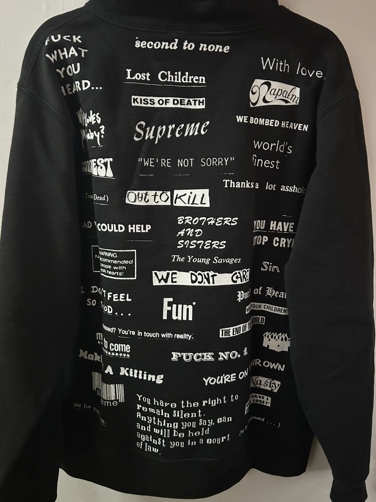 Supreme Supreme Stop Crying Hoodie Size US L / EU 52-54 / 3 - 2 Thumbnail
