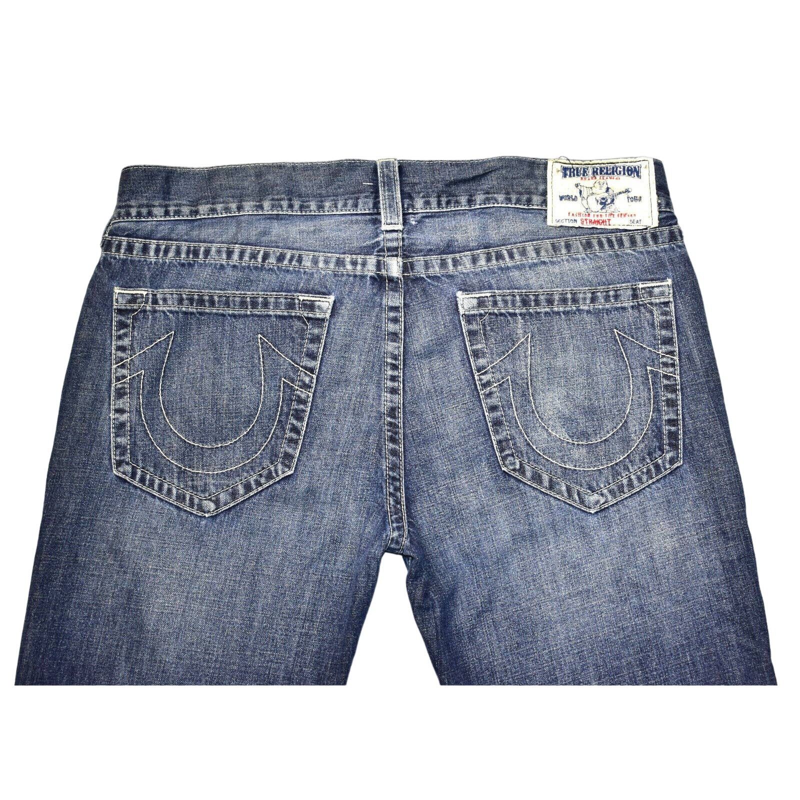 True Religion B4 Auth TRUE RELIGION Straight Nat SN Zip Fly Jeans Size 38 Size US 38 / EU 54 - 1 Thumbnail