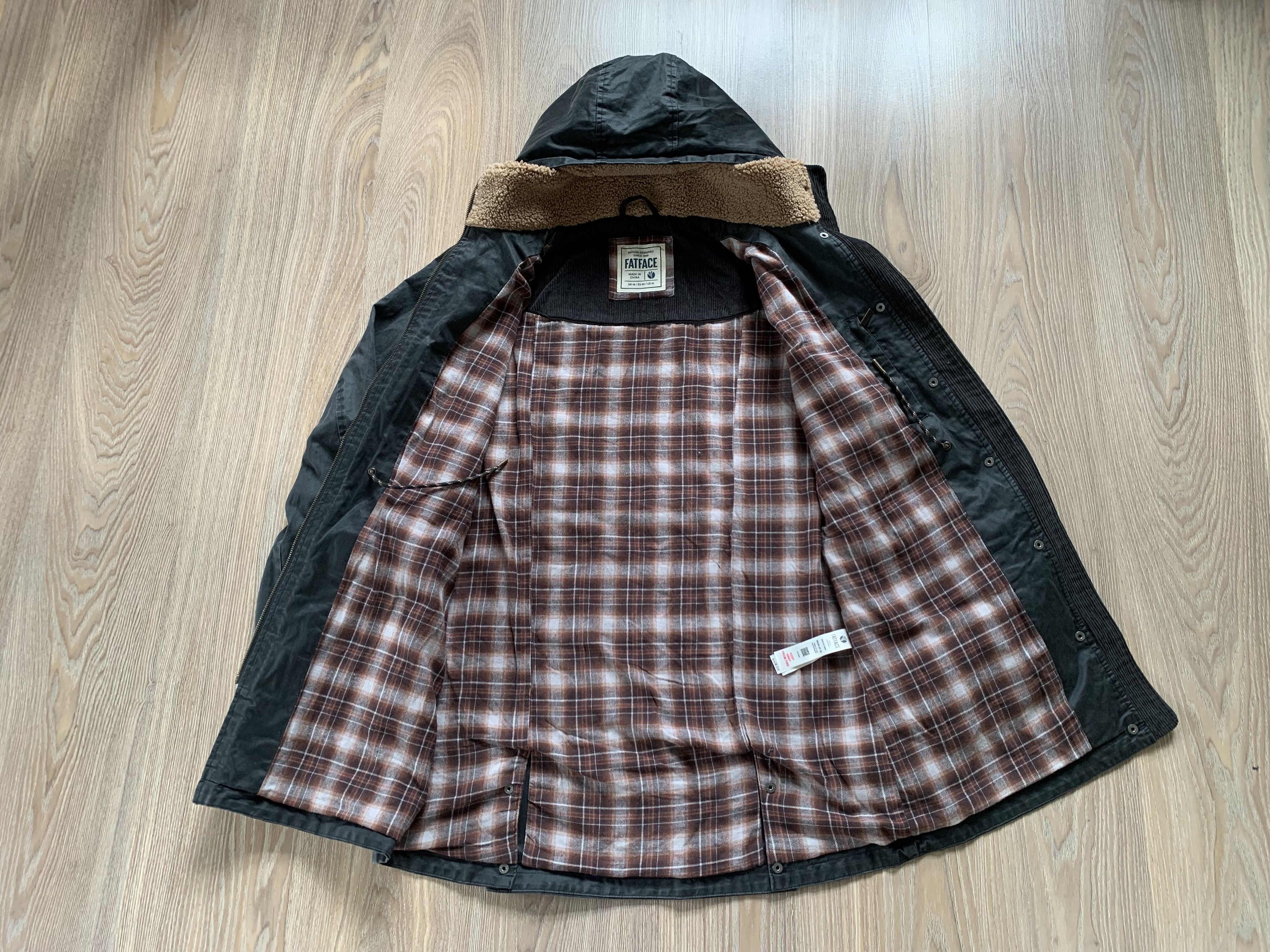 FatFace Fat Face Vintage Wax Hood Coat Size US L / EU 52-54 / 3 - 5 Thumbnail