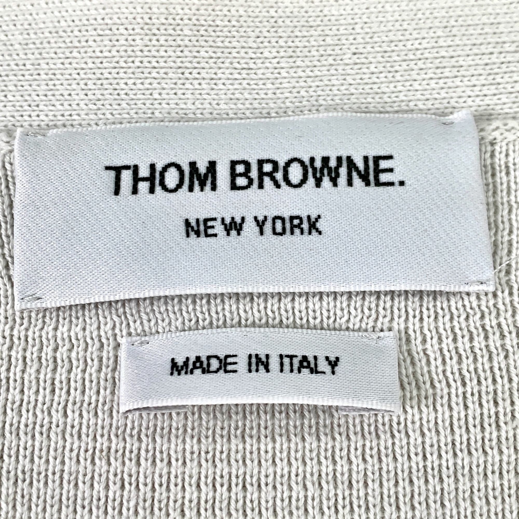 Thom Browne Thom Browne V-Neck Cardigan Sweater With Striped Sleeve Mens Size M / US 6-8 / IT 42-44 - 7 Thumbnail