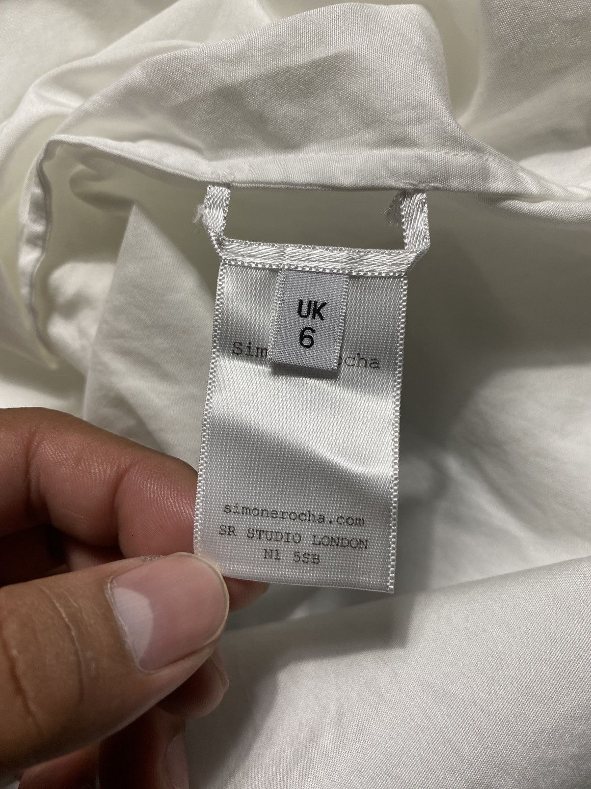 Simone Rocha SIMONE ROCHA WHITE COTTON PUFF SLEEVES Size XS / US 0-2 / IT 36-38 - 10 Thumbnail