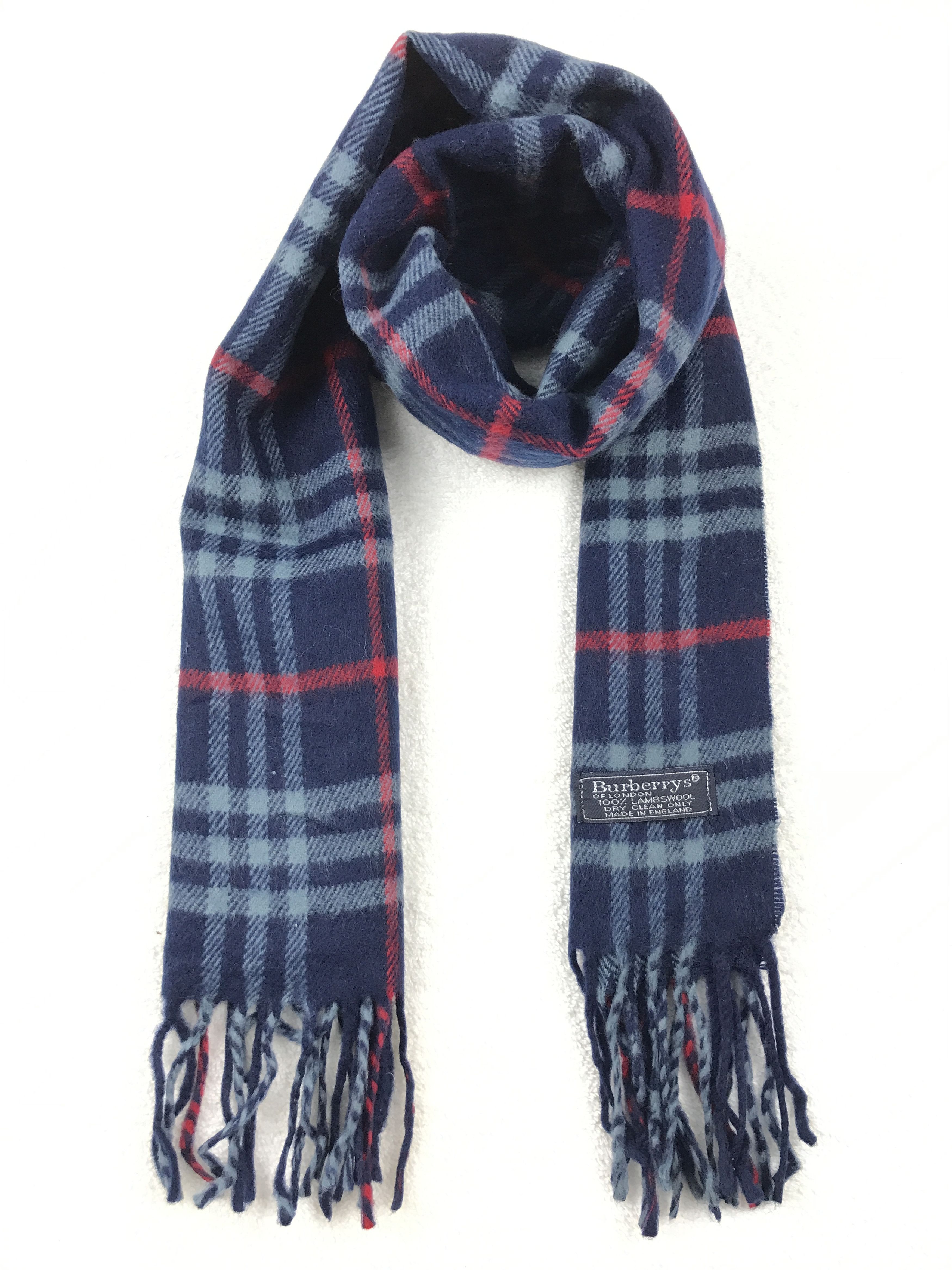 Burberry × Vintage Vintage Burberry Scarf Muffler Wool Cashmere Novacheck Size ONE SIZE - 1 Thumbnail