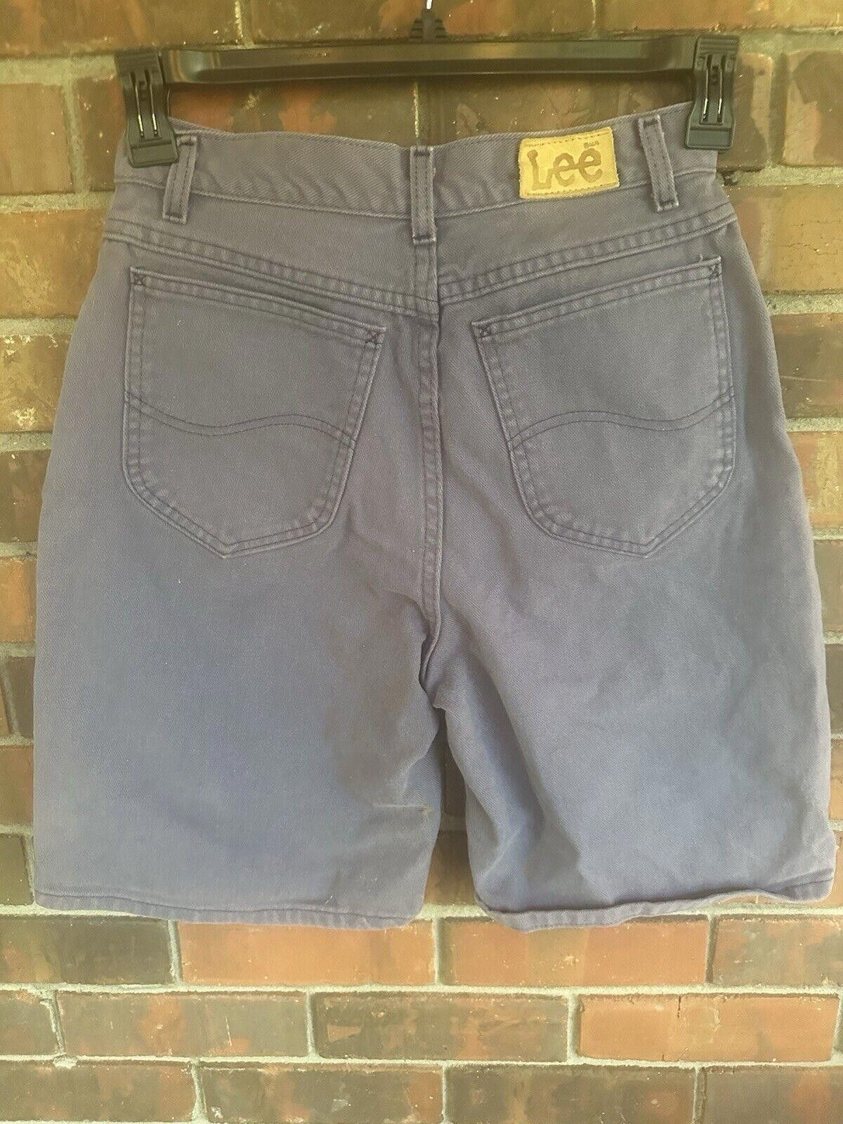 Lee Vintage High Waisted Mom Shorts Size 10 90s Lee Purple Size 32" / US 10 / IT 46 - 4 Thumbnail