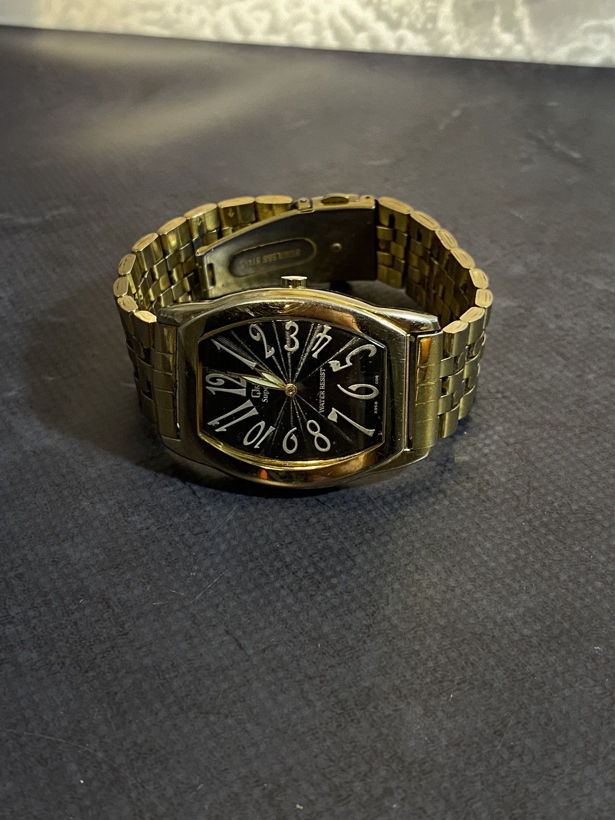 Japanese Brand × Vintage Q&Q Superior Black Dial Watch Japanese Brand Size ONE SIZE - 10 Thumbnail