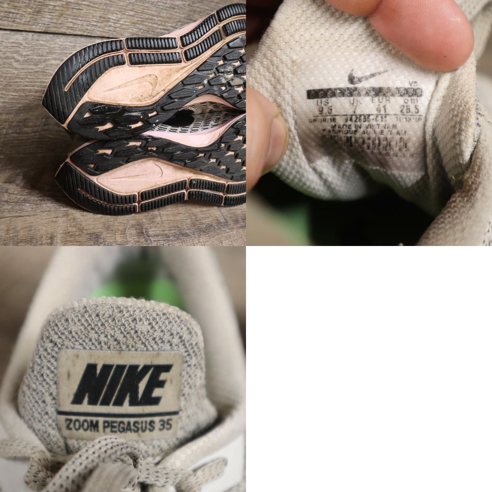 Nike Nike Air Zoom Pegasus 35 942855-011 Grey Black Pink Women's Size 9.5 Nike Shoes Sneaker Women Medium Gray 2018 2010s? Size US 11 / IT 41 - 8 Thumbnail