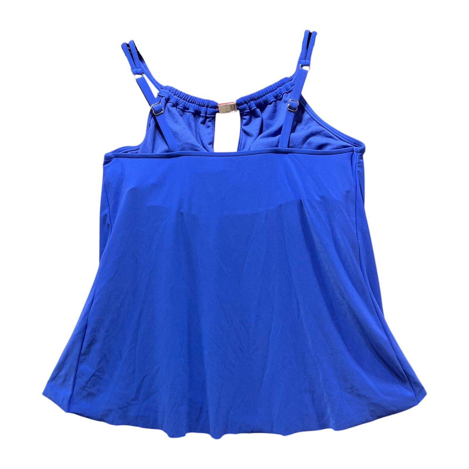 Other Aqua Green - Women's UPF 50 High Neck KeyHole Tankini Top - Size ONE SIZE - 4 Thumbnail