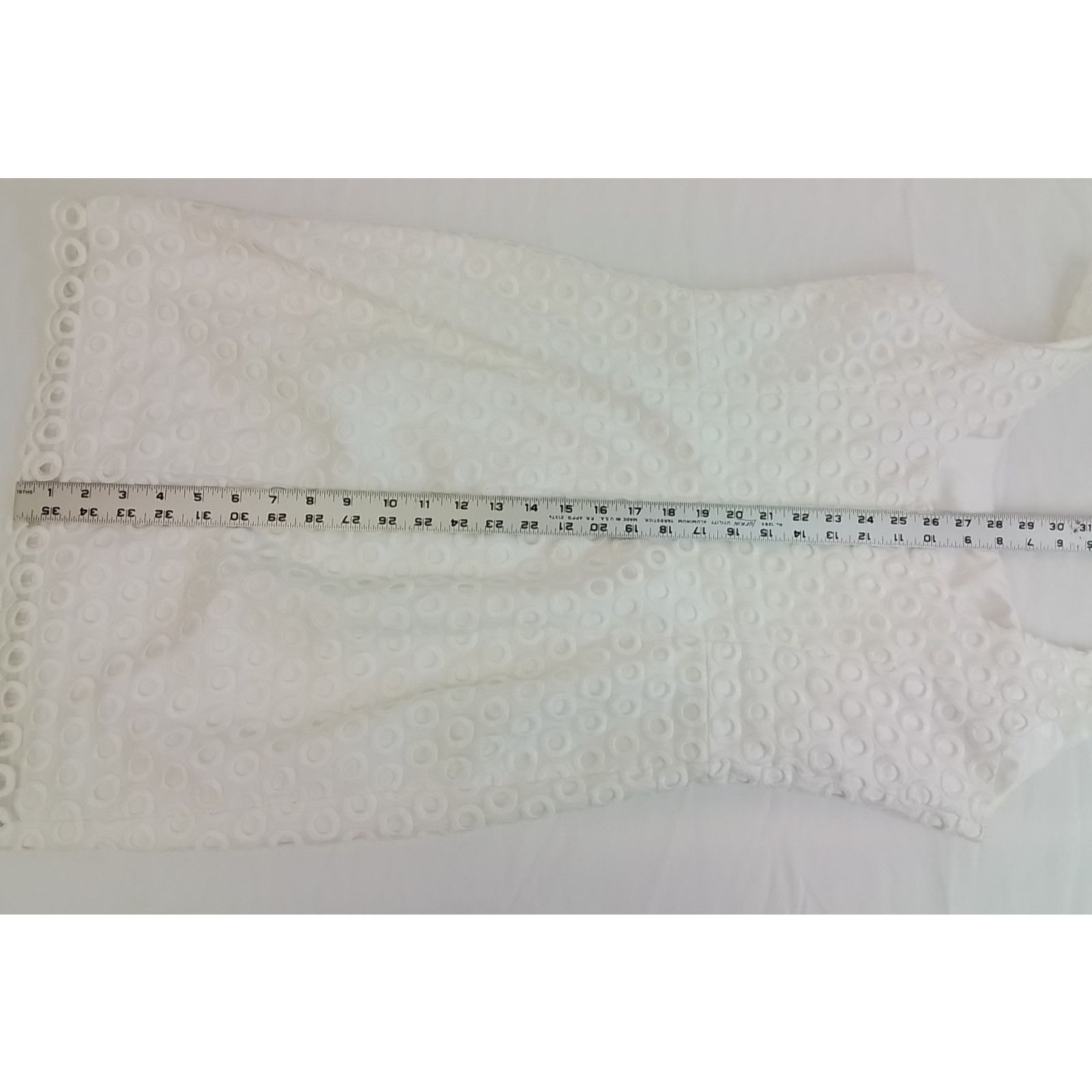 Lilly Pulitzer Lilly Pulitzer Mini Dress Women's 6 White Eyelet Sleeveless Size M / US 6-8 / IT 42-44 - 14 Thumbnail