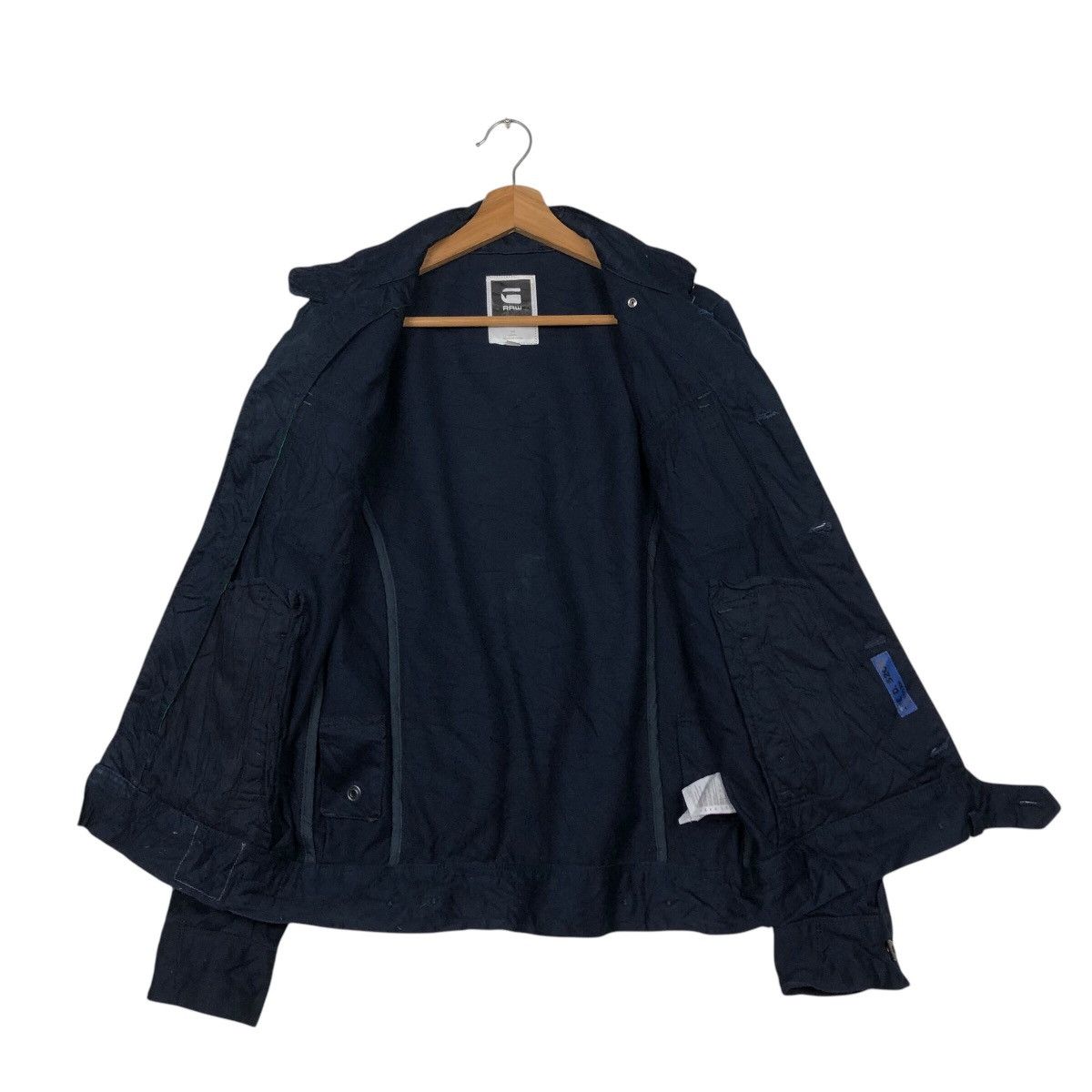 G-Star 📌Vintage Biker Jacket G Star Raw Multi Pocket Bondage Style Size US S / EU 44-46 / 1 - 13 Thumbnail