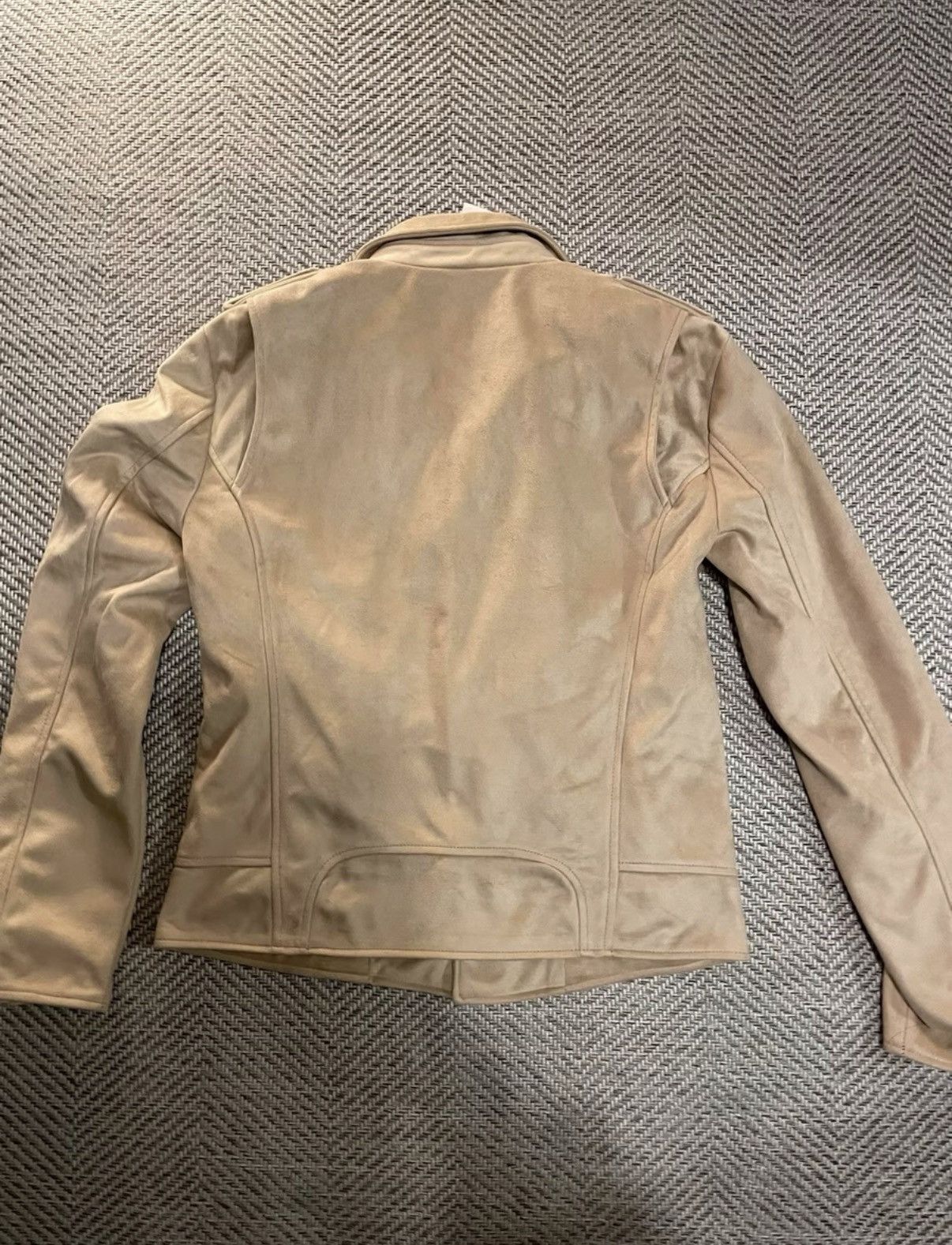 Attachment Attachment Khaki Suede Biker / Riding Jacket K24 Size US L / EU 52-54 / 3 - 8 Thumbnail