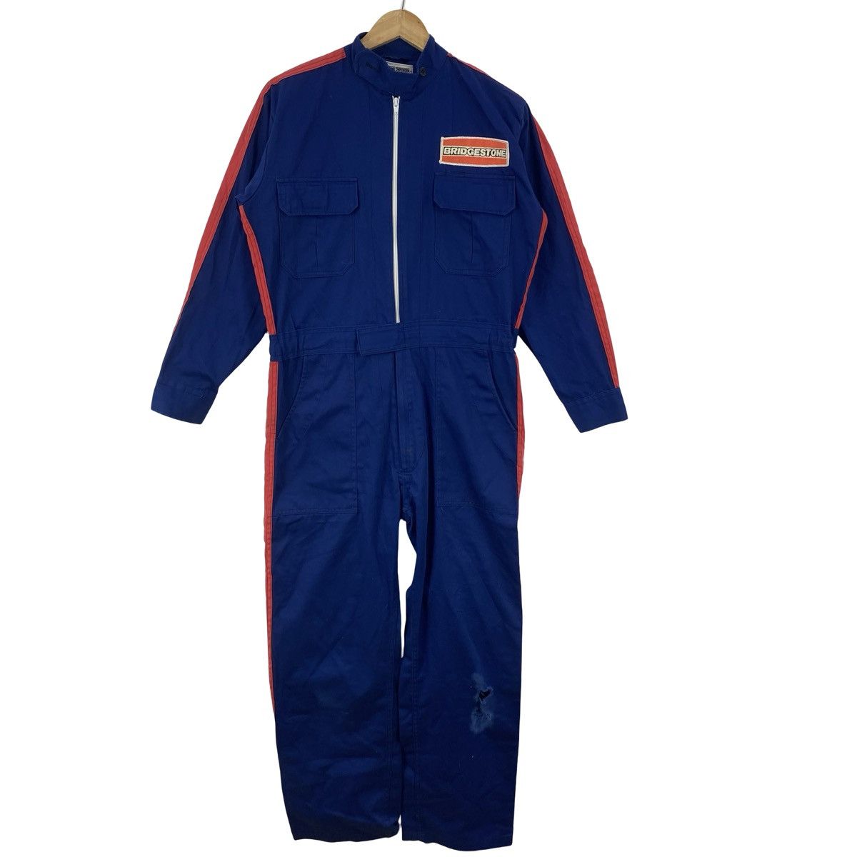 Vintage Vintage BRIDGESTONE RACING MOTOR Sports Workwear Coverall Size US 36 / EU 52 - 3 Thumbnail