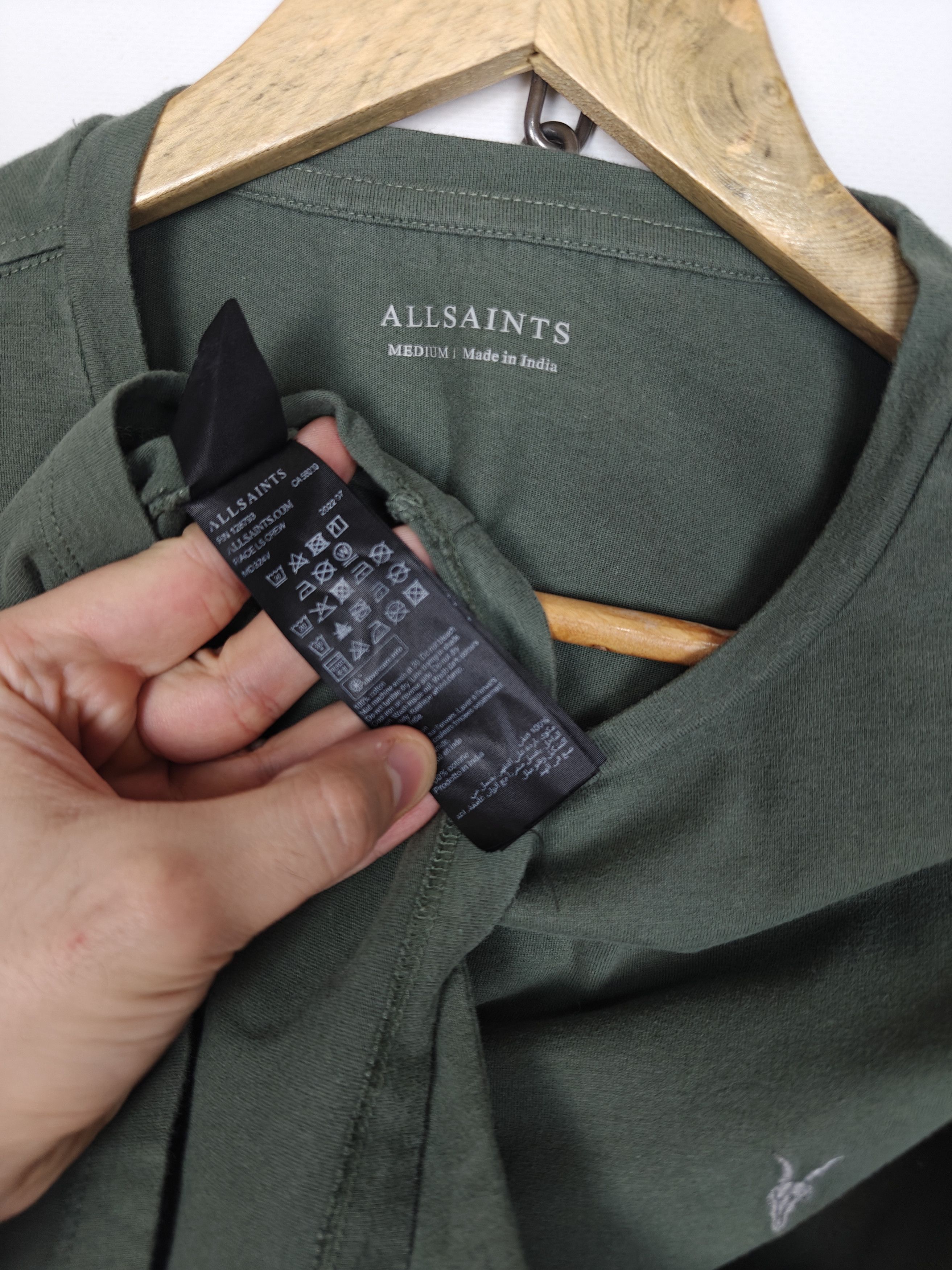 Allsaints Allsaints Longsleeve Race LS Crew Pullover Green size M Size US M / EU 48-50 / 2 - 8 Thumbnail