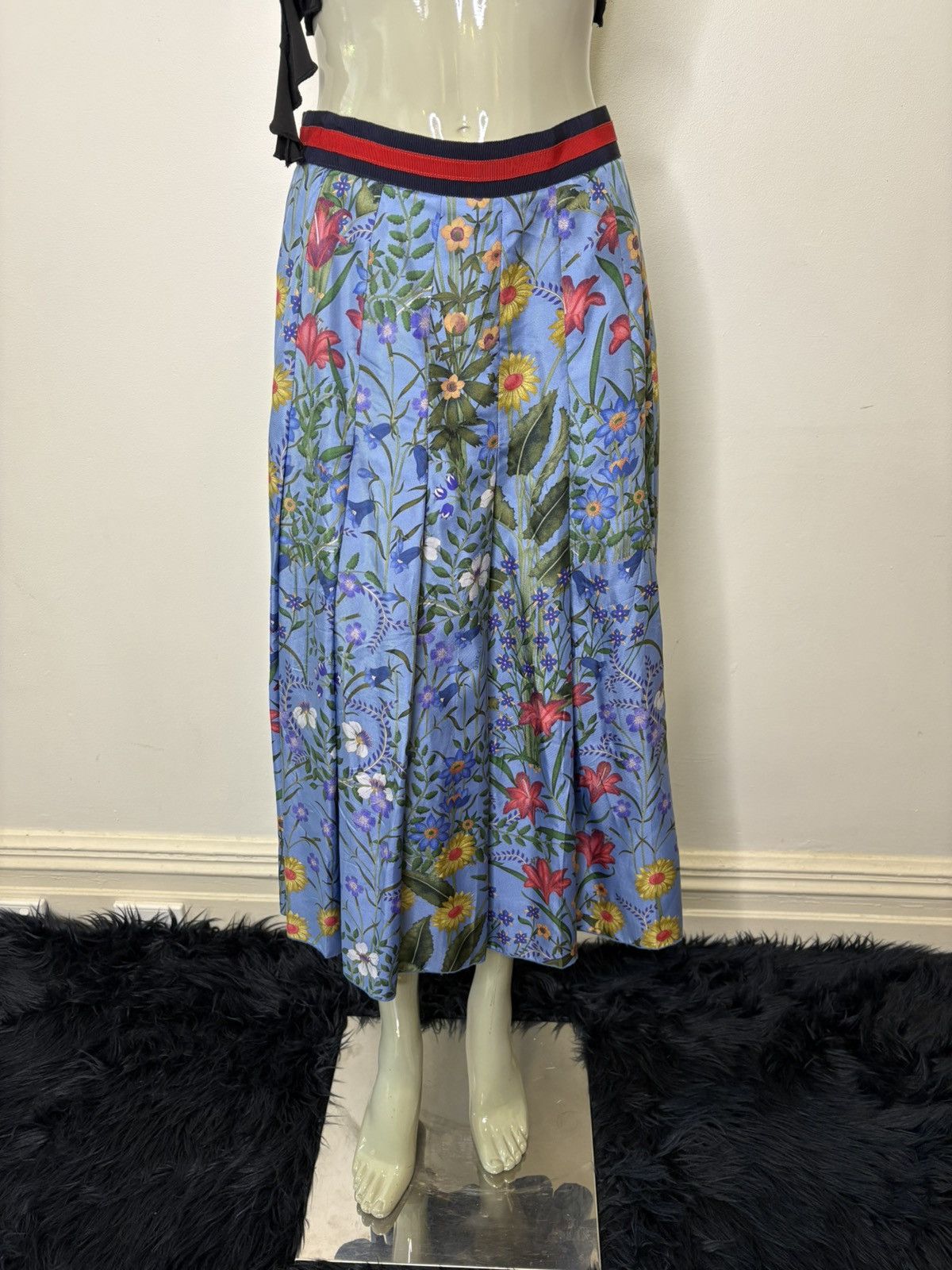Gucci Gucci Floral Midi Skirt Size 28" / US 6 / IT 42 - 2 Thumbnail