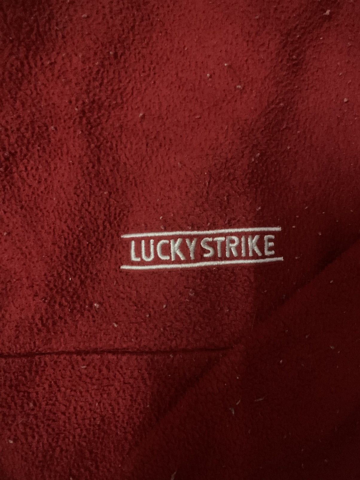 Japanese Brand × Yamaha Vintage Lucky Strike Half Zipper Sweatshirt Size US L / EU 52-54 / 3 - 3 Thumbnail