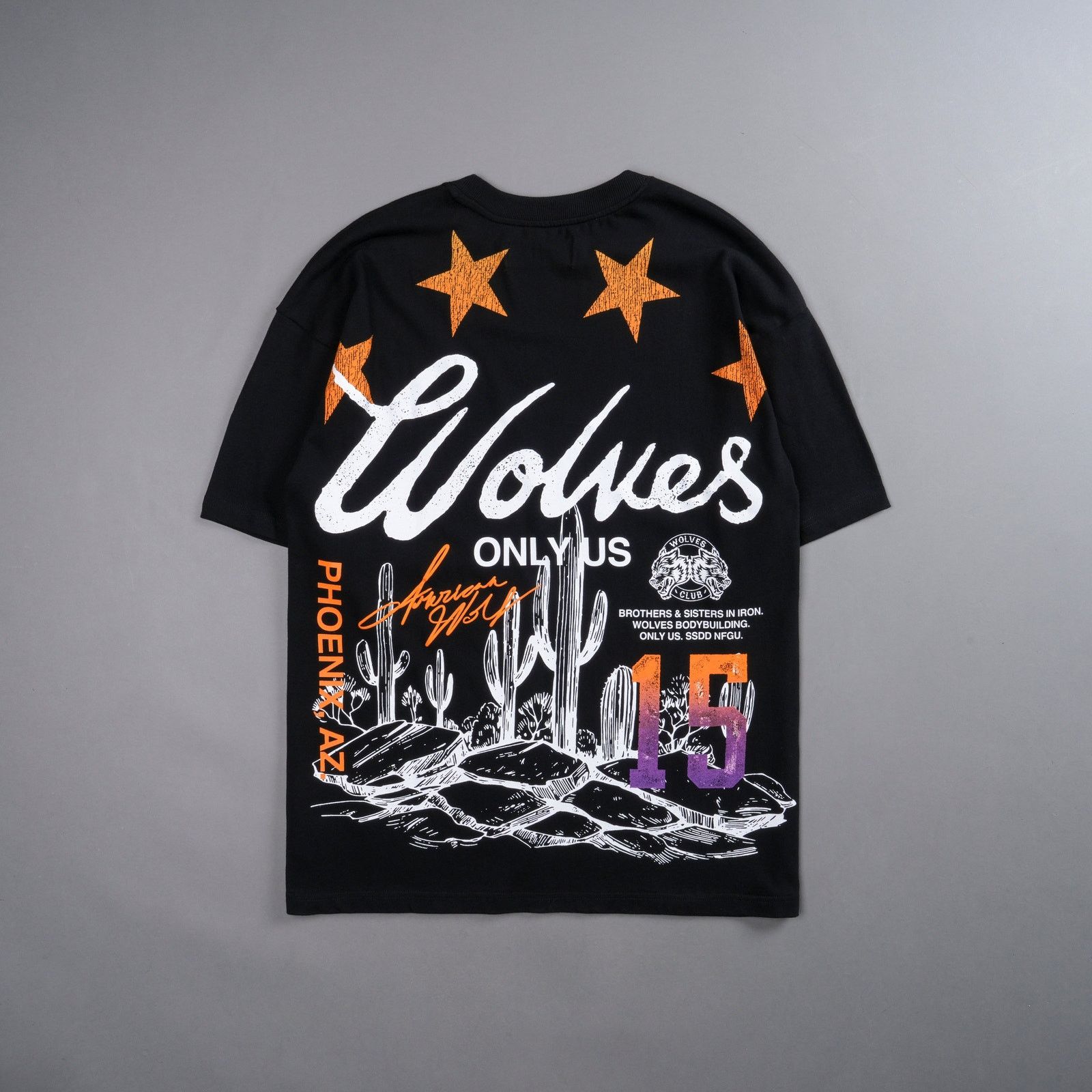 ☆美品☆DARC SPORT WOLVES size28 Darc Sport Wolves Body Building Club Oversized T Shirt Black