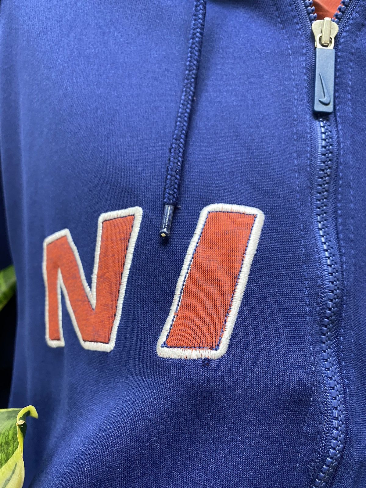 Nike × Vintage 90s NIKE Zip HOODED Y2k CENTRAL HOODIE Size US L / EU 52-54 / 3 - 6 Thumbnail