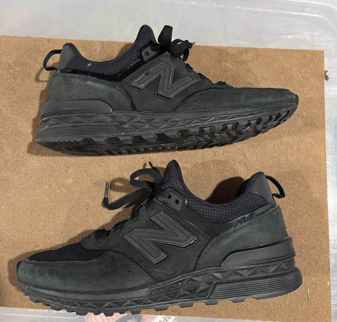 New balance 574 sport triple black sale