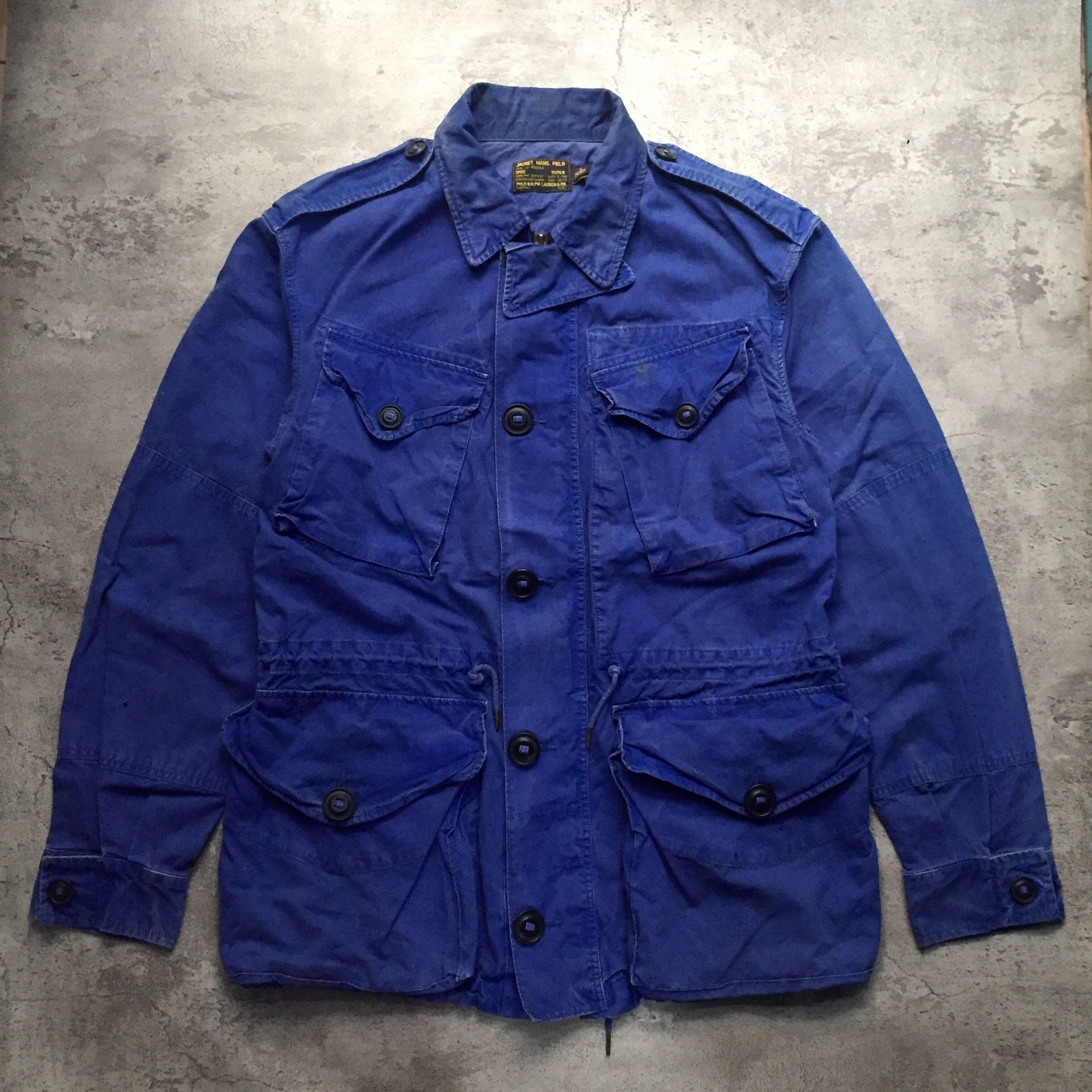 Polo Ralph Lauren Polo RL M65 Washed Blue Slang Multipocket Jacket M-L Size US M / EU 48-50 / 2 - 2 Thumbnail