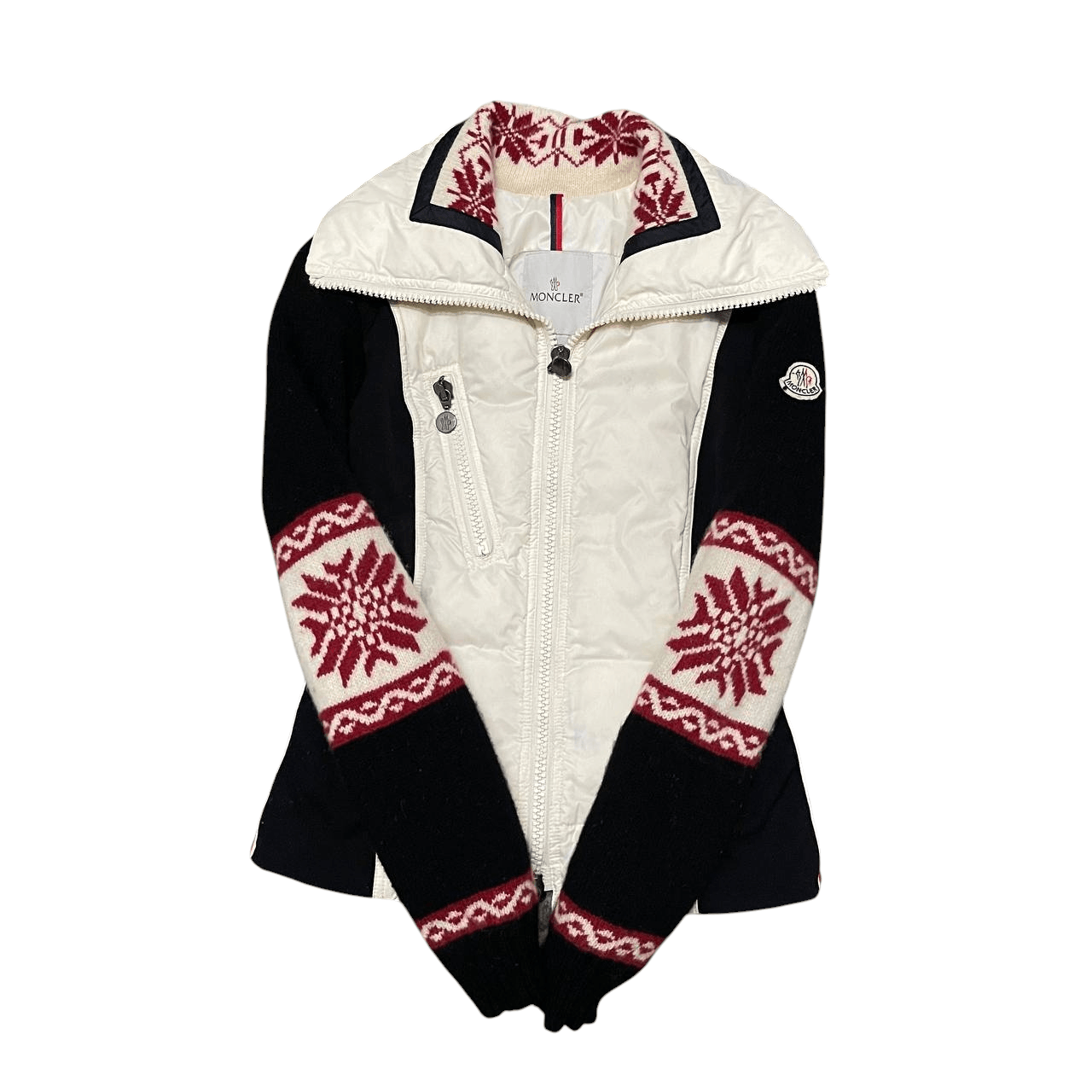 Moncler Moncler Knitted Sleeve Puffer Jacket Size S / US 4 / IT 40 - 1 Thumbnail