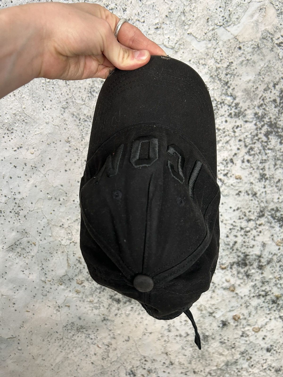 Designer × Dsquared2 Dsquared2 Icon Hat Black Distressed Streetwear Designer Size ONE SIZE - 4 Thumbnail