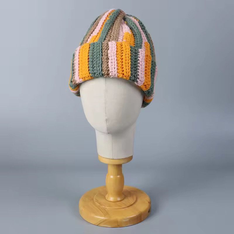 Handmade Woolen Knitted Beanie Size ONE SIZE - 3 Thumbnail