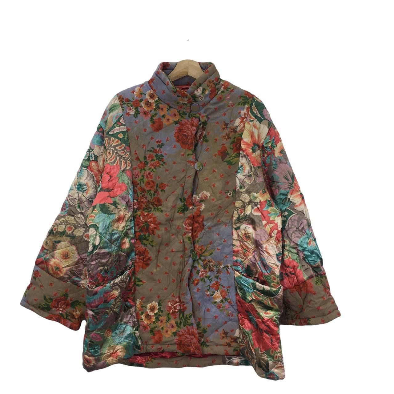 Vintage Vtg 90’ CHACOK FRANCE MAKASSAR Floral Flower Jacket Viscose Size M / US 6-8 / IT 42-44 - 1 Thumbnail