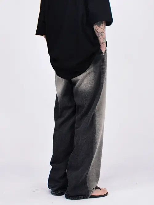 Jean distressed washed baggy jeans Size US 34 / EU 50 - 8 Thumbnail