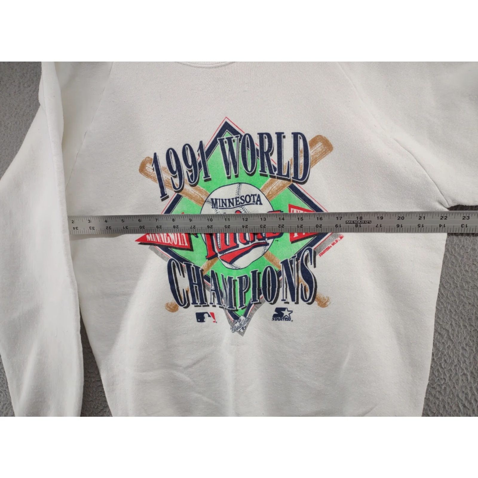 Fruit Of The Loom VINTAGE 1991 Minnesota Twins World Series Champions Starter Sweatshirt SZ XL MLB Size US XL / EU 56 / 4 - 5 Thumbnail