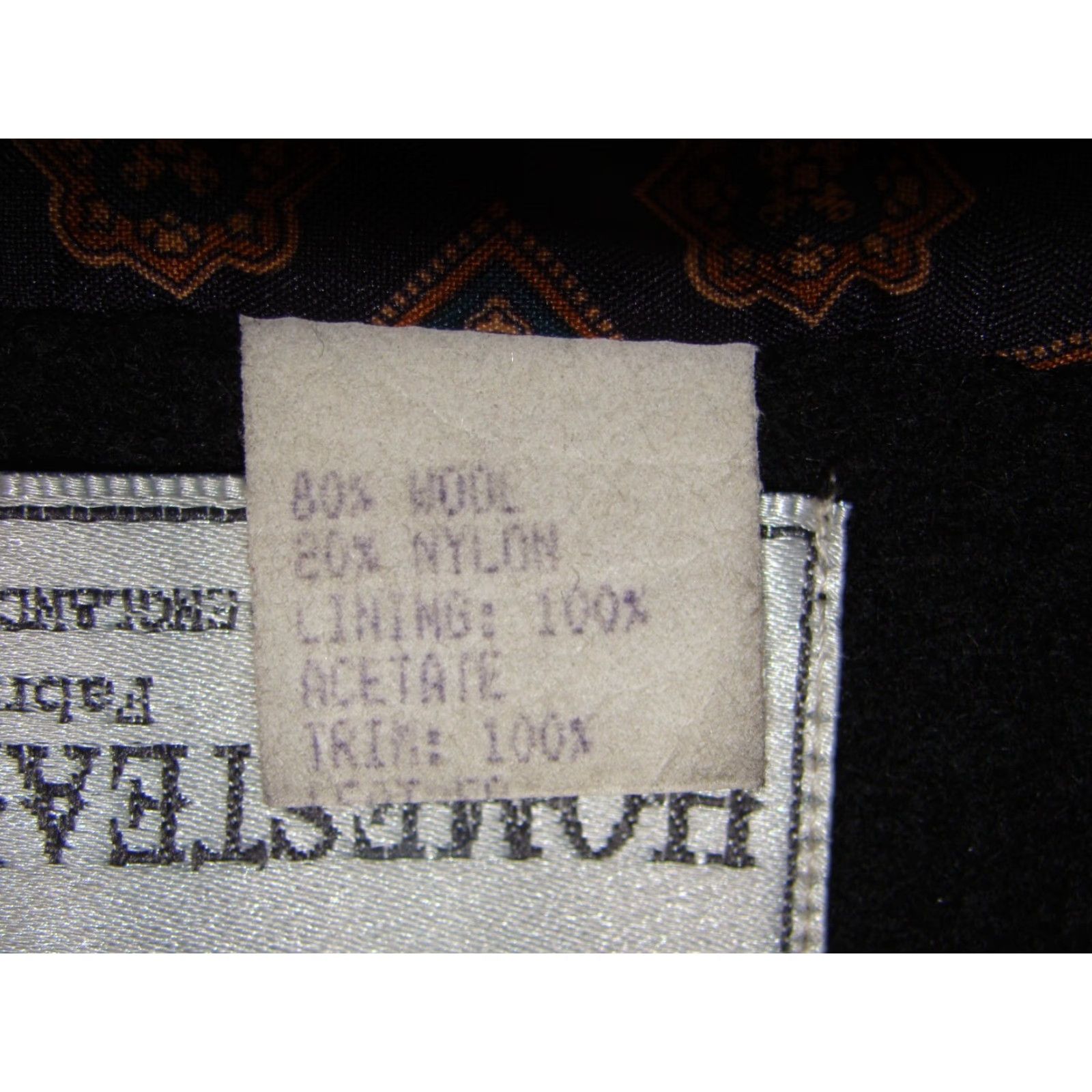 Vintage VINTAGE JOFELD Leather Collar Wool Nylon Trench Coat Womens L Black Scarf USA Coat Size L / US 10 / IT 46 - 6 Thumbnail