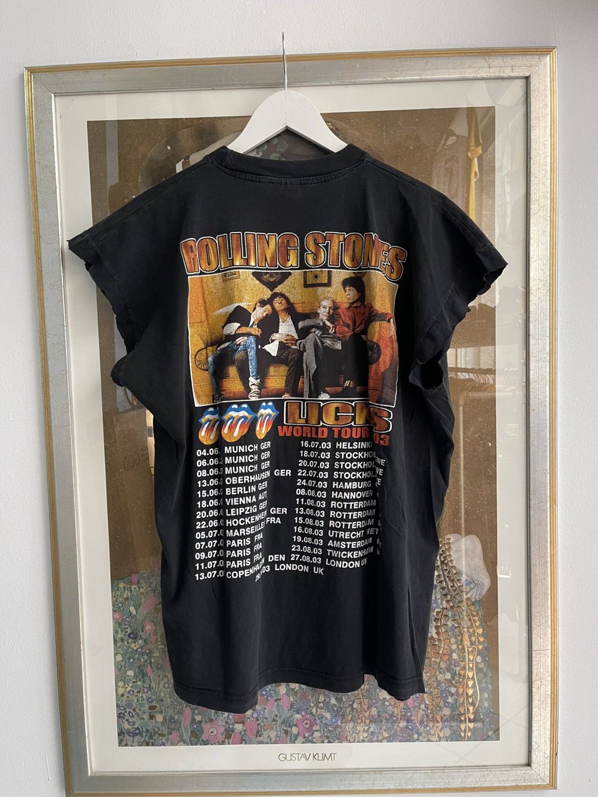 Vintage Vintage Rolling Stones 2003 Tour t shirt sleveless Size US L / EU 52-54 / 3 - 2 Thumbnail